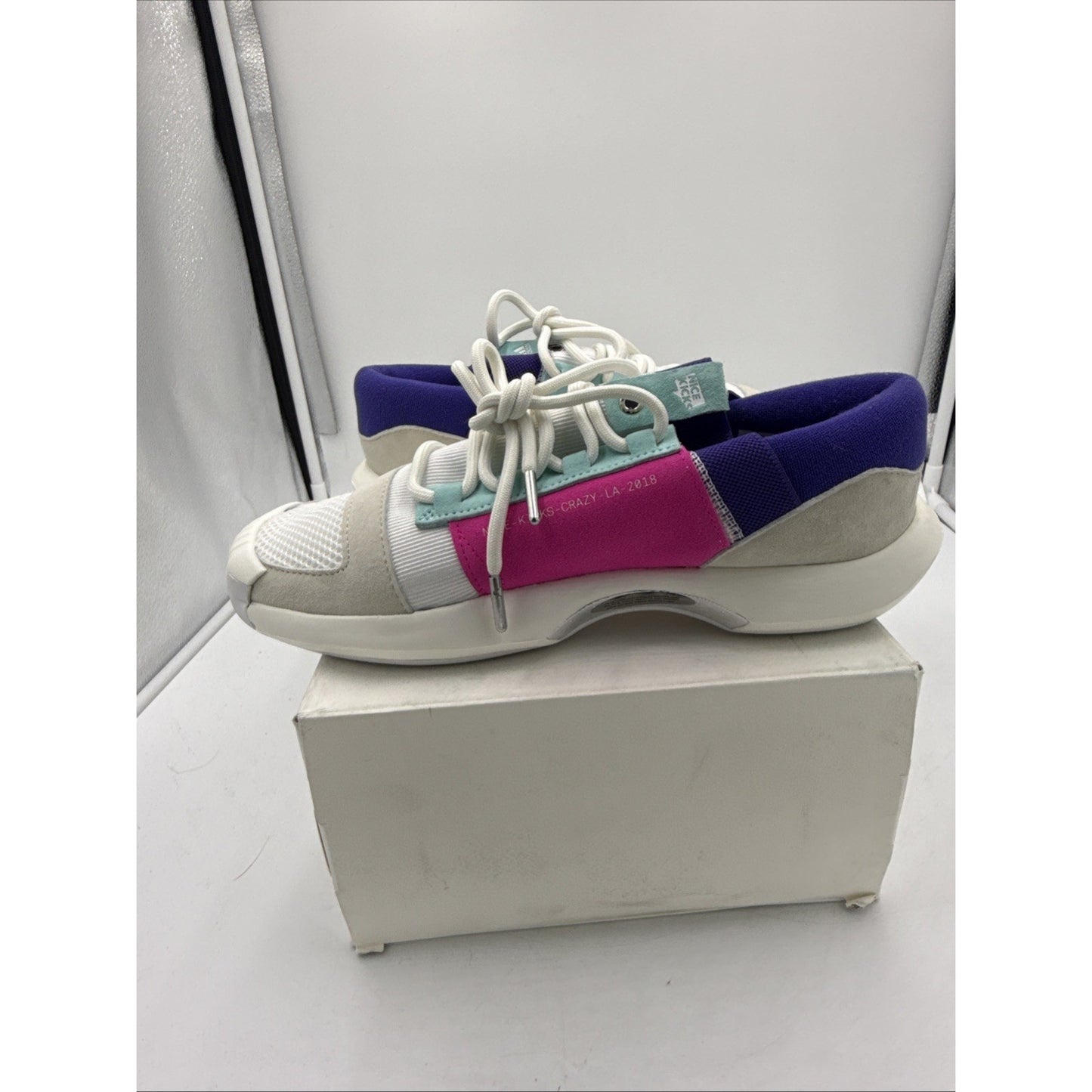 Size 8.5 - Nice Kicks x Adidas Crazy 1 ADV White Teal Purple