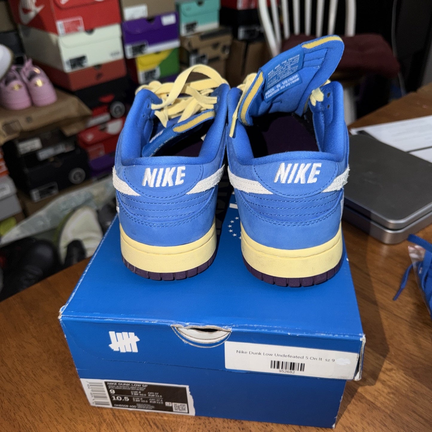 Size 9 - Undefeated x Nike Dunk SP Low 5 On It