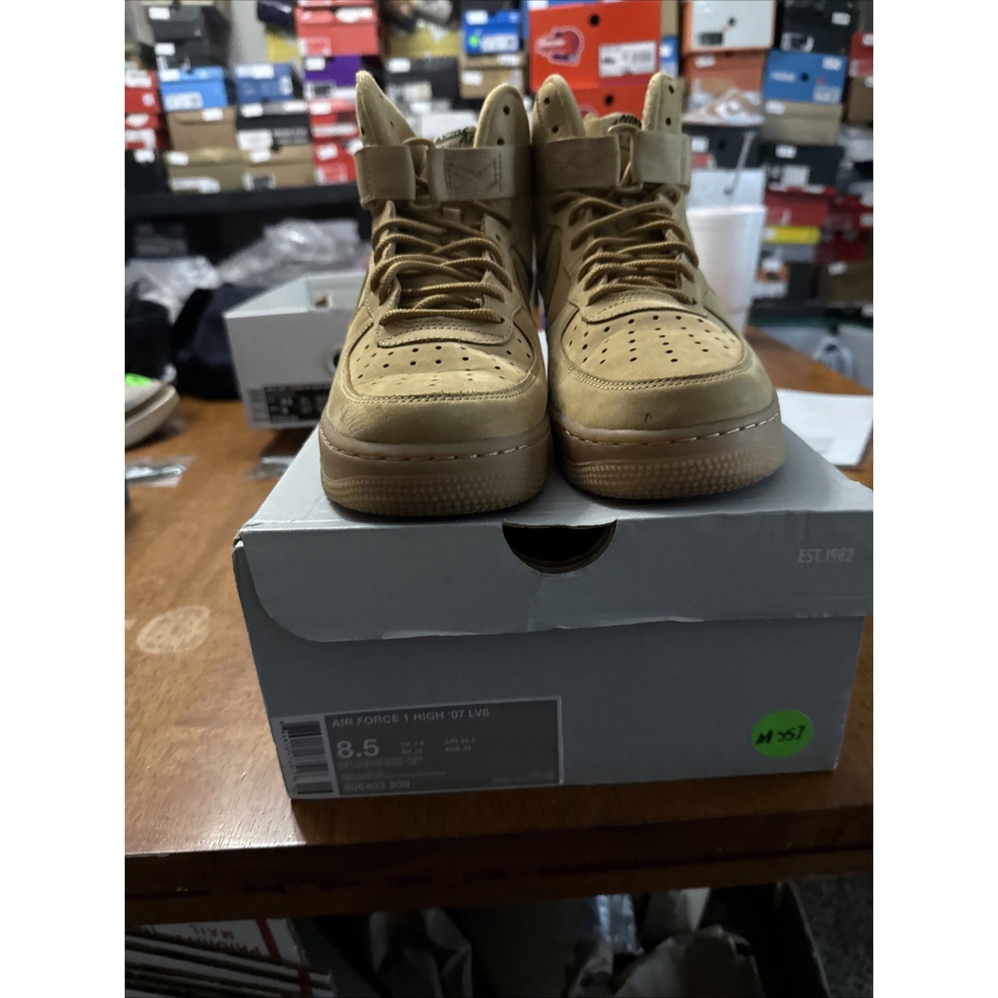 Size 8.5 - Nike Air Force 1 High Flax BS8389