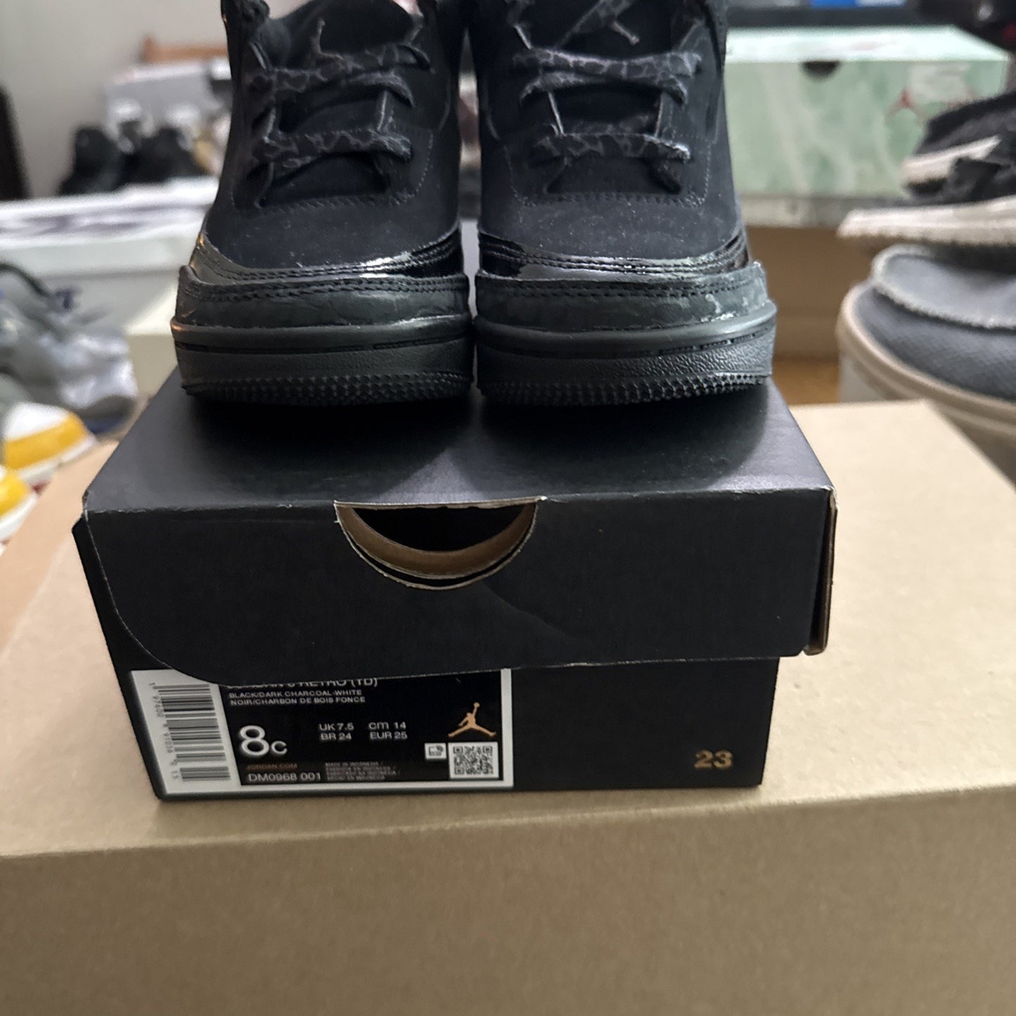 Jordan 3 Retro Lifestyle Sneakers Black Cat Toddlers Black DM0968