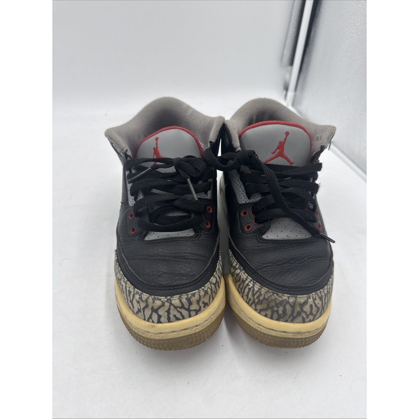 Size 5.5Y GS) - Jordan 3 Retro OG 2018 Mid Black Cement