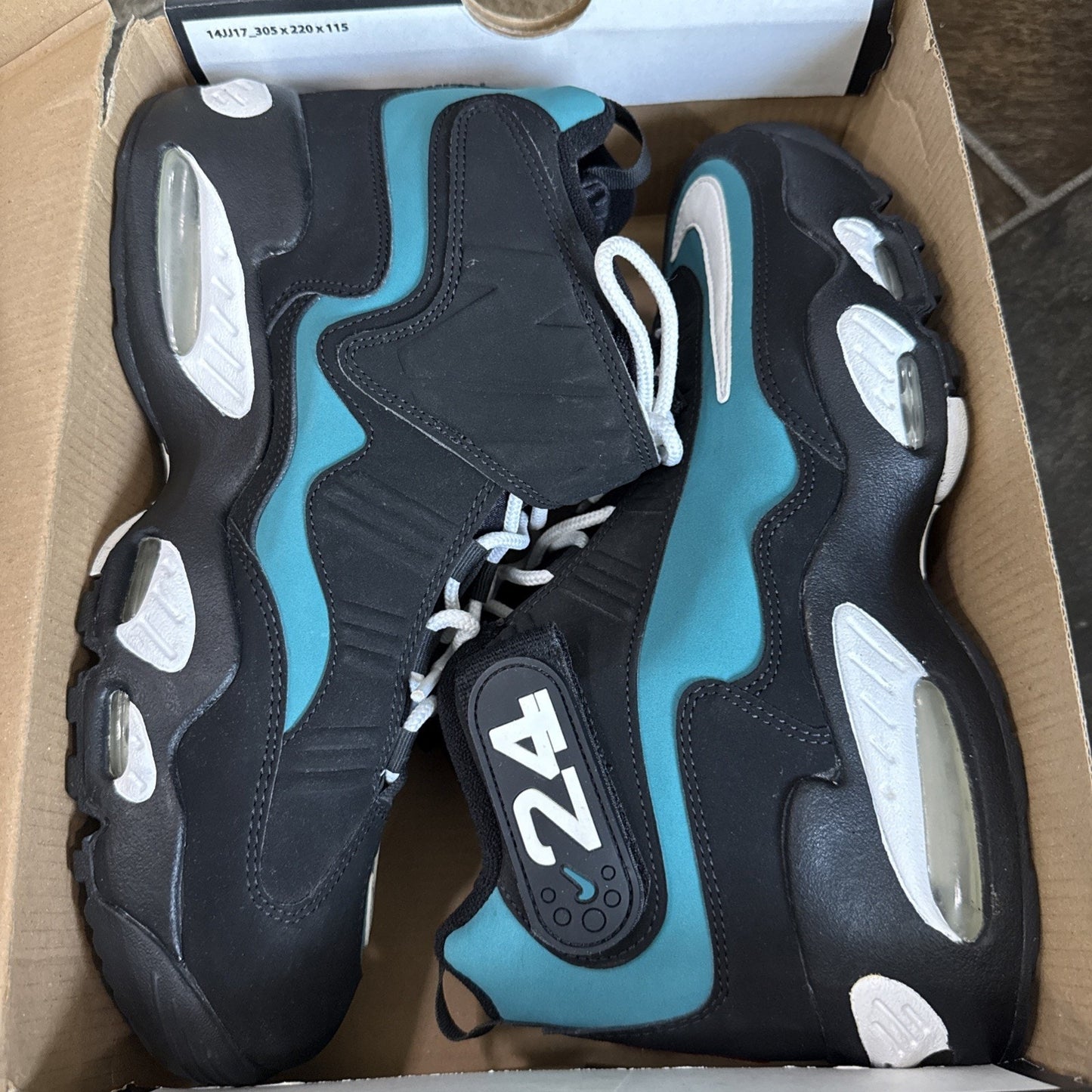 Size 9 - Nike Air Griffey Max 1 2021 Black Freshwater In Replacement Box
