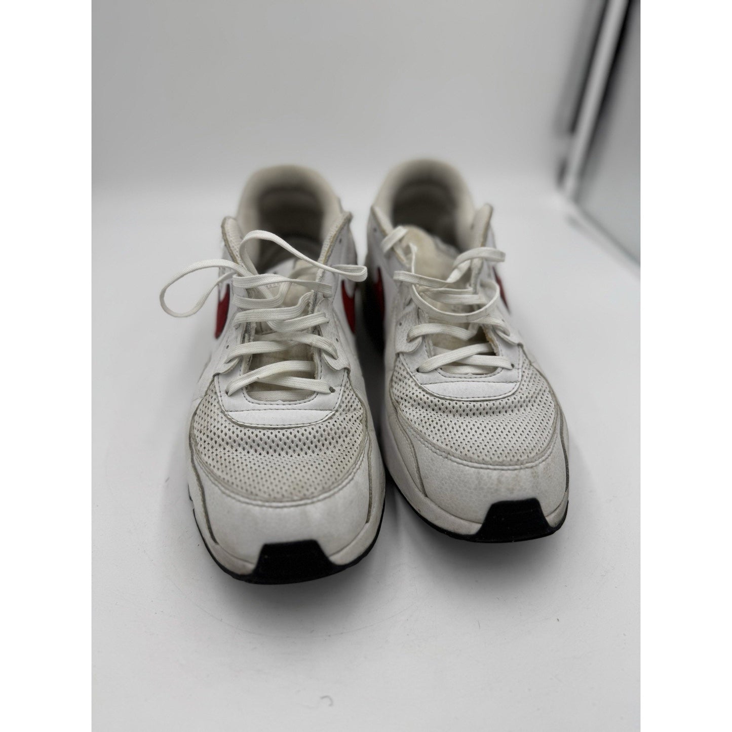 Size 11.5 - Nike Air Max Excee White Custom 49ers Painted On Them