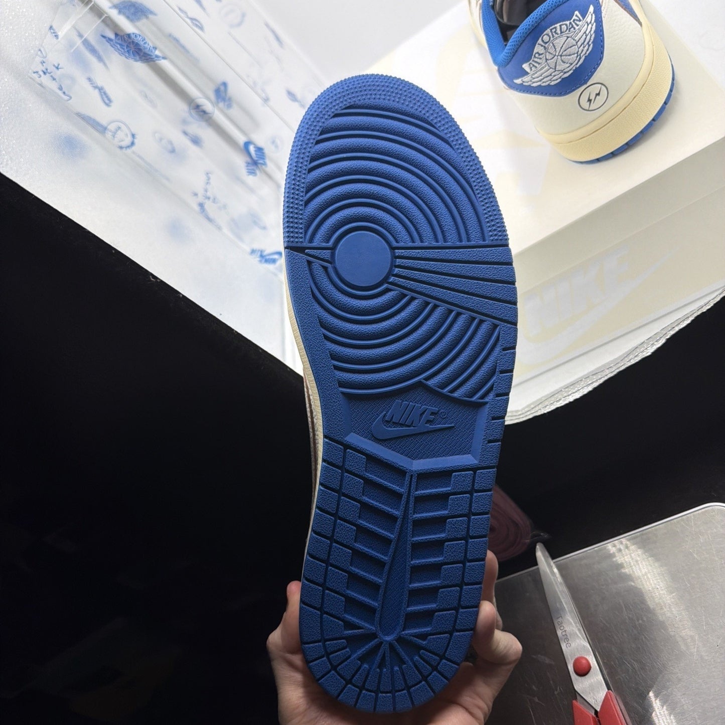 Size 13 - Fragment Design x Travis Scott x Air Jordan 1 Retro OG SP Low Sail...