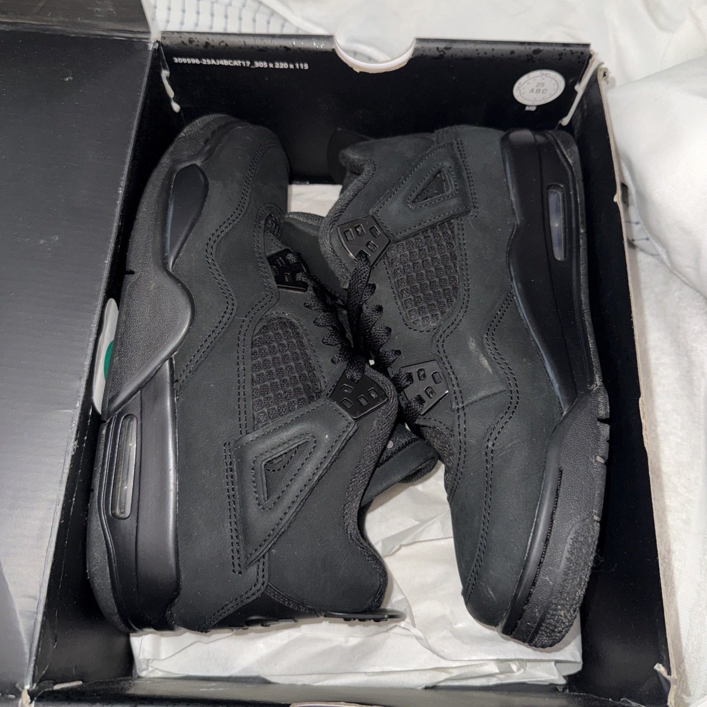 7Y Air Jordan 4 Retro Black Cat 2025