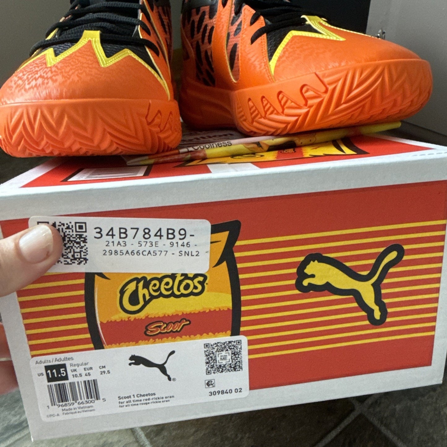 Size 11.5 - Cheetos x Puma Scoot Zeros Flamin' Hot