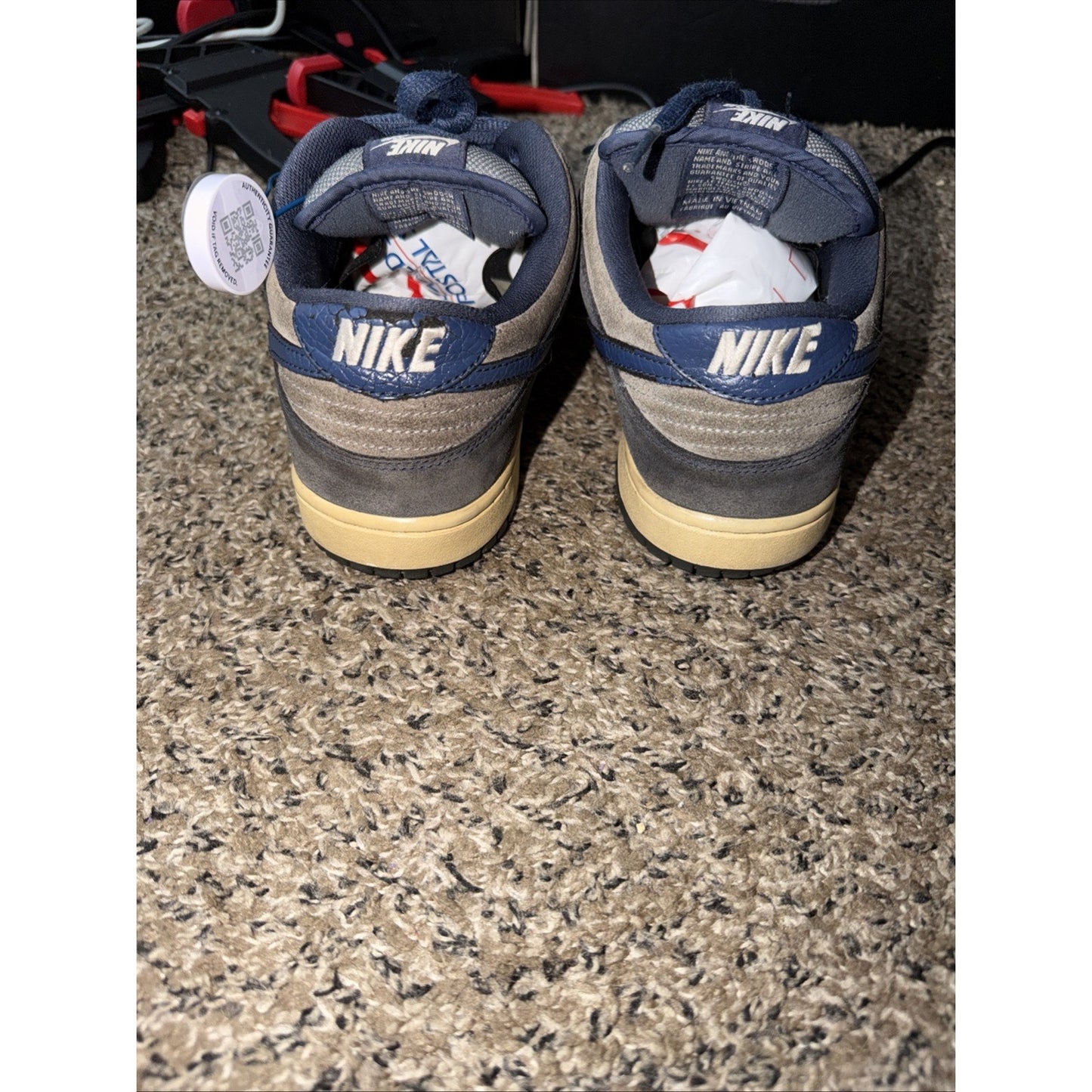 Nike Dunk Low Pro SB Thunder Blue Cool Grey Sneakers Size 9 304292-409 No Box