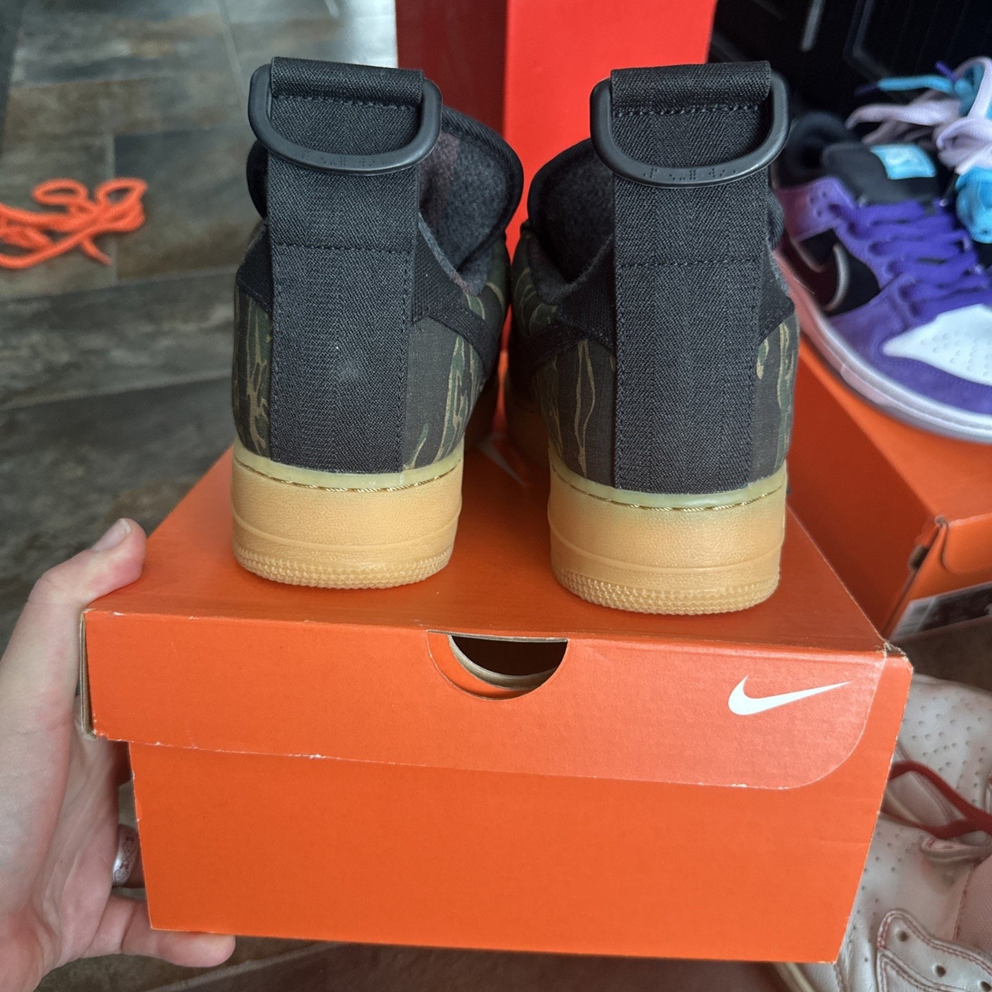 Size 9 - Carhartt WIP x Nike Air Force 1 Utility Premium Low Camo