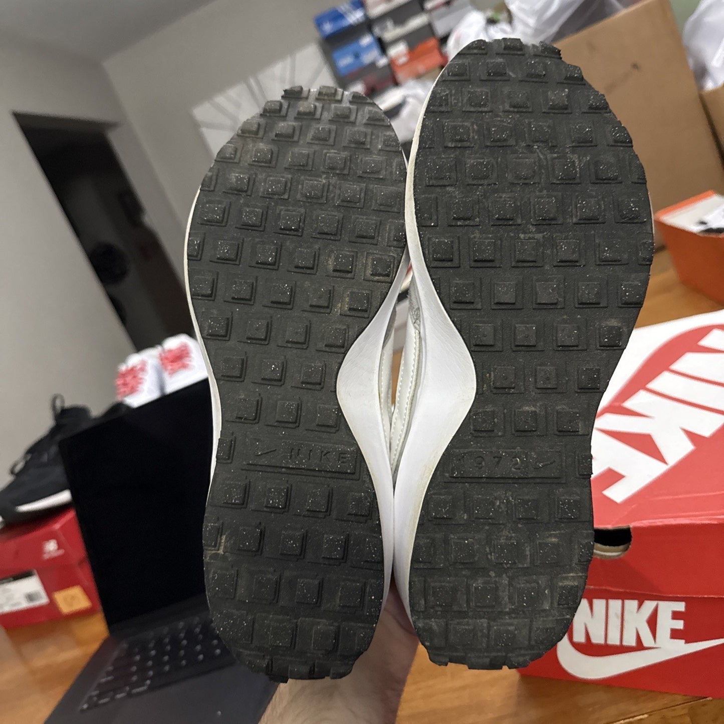 Size 9.5 - Nike Waffle Debut Grey Fog BS362
