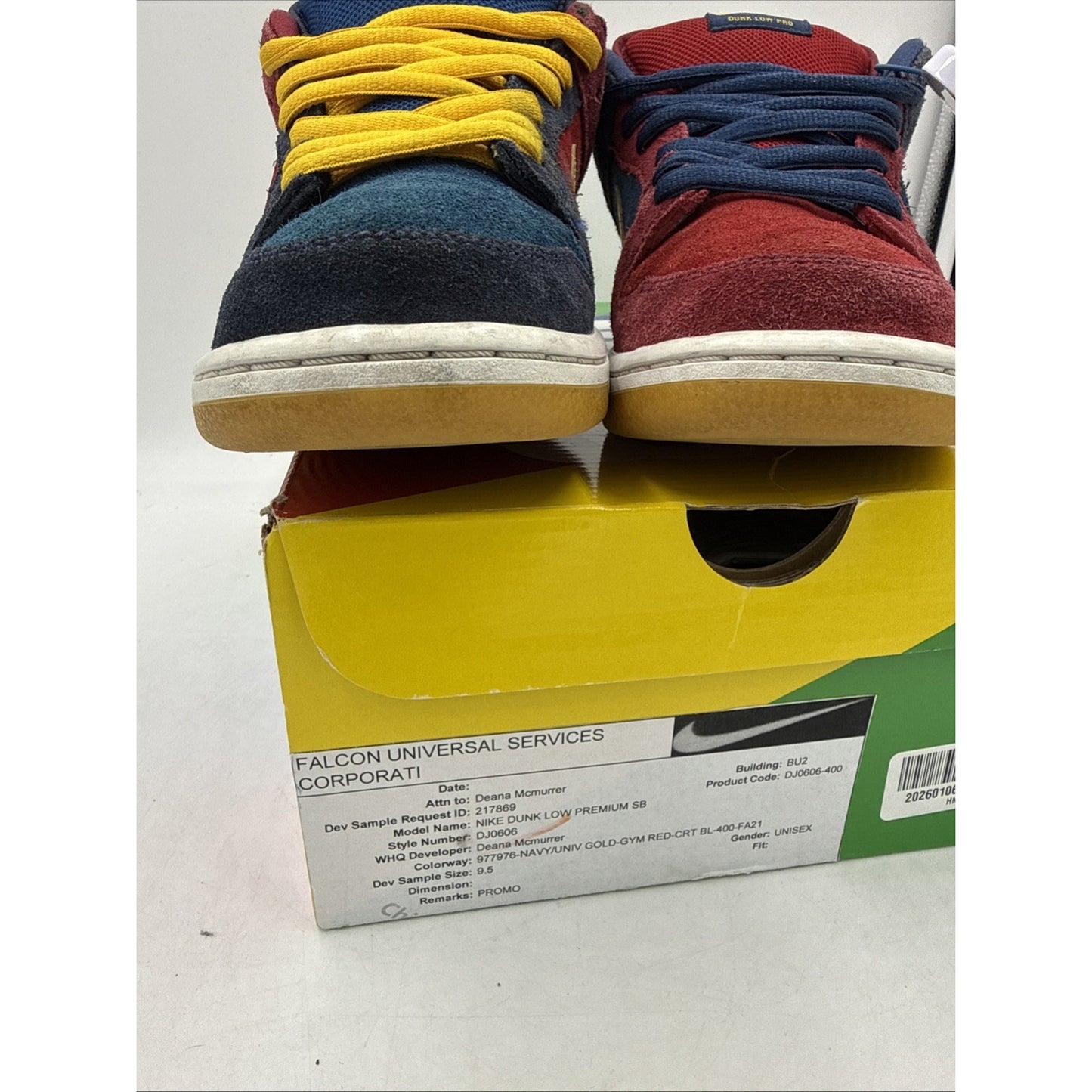 Size 9.5 - Nike Dunk SB Low Barcelona￼ Promo Sample Tagged