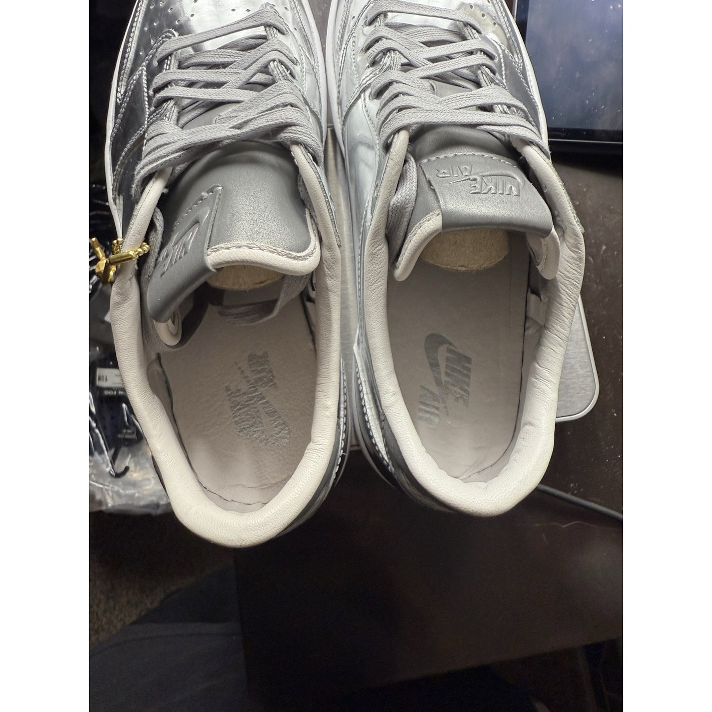Size 9 - Air Jordan 1 Retro OG Pinnacle Low Metallic Silver