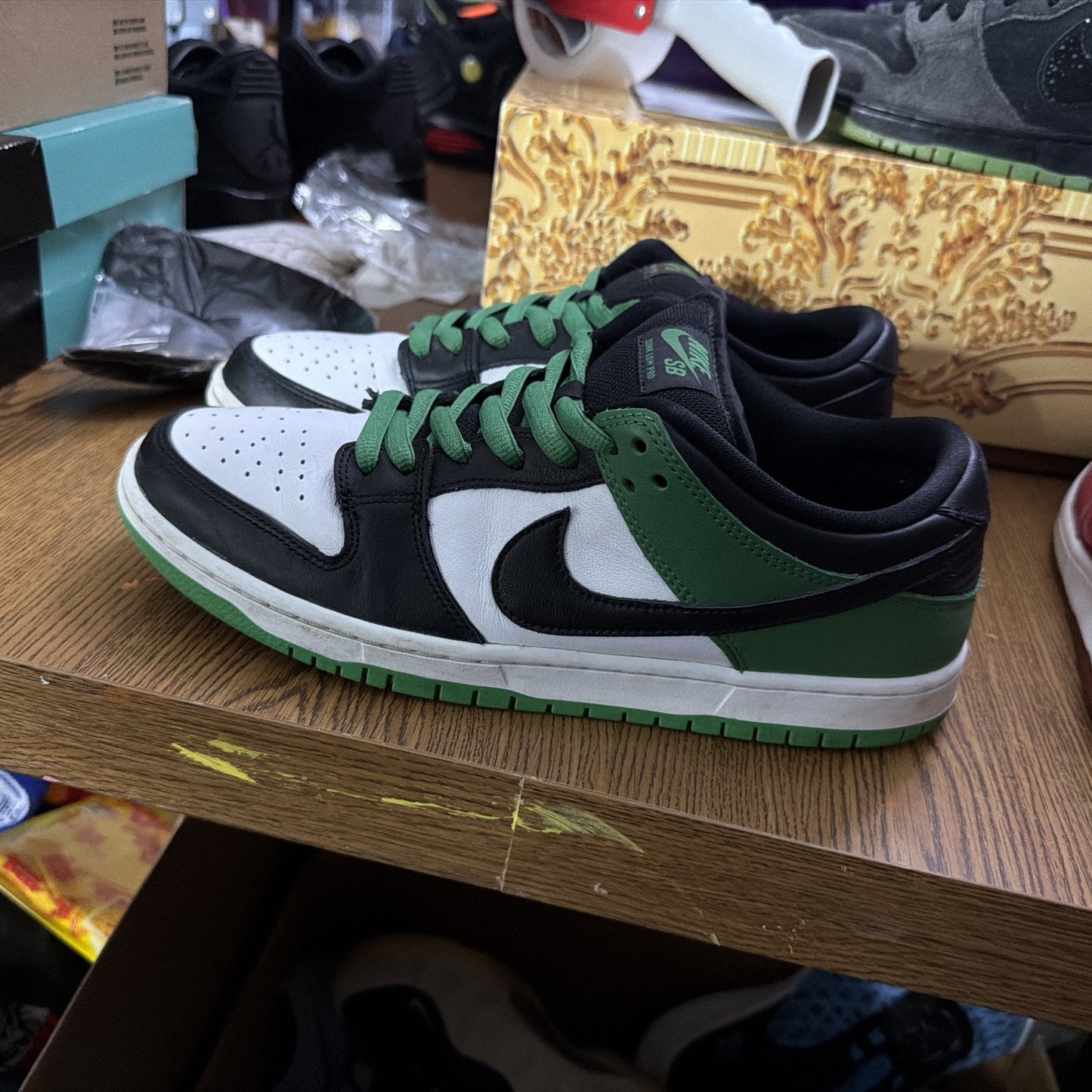 Size 10.5 - Nike Dunk Pro SB Low Classic Green