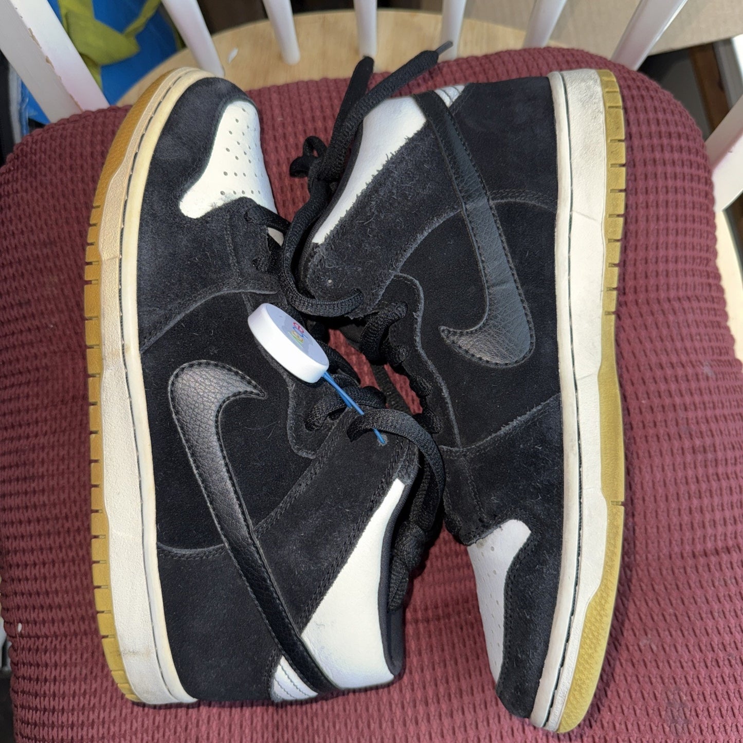 Size 8 - Nike Dunk Pro Sb Mid Black White Gum Rare