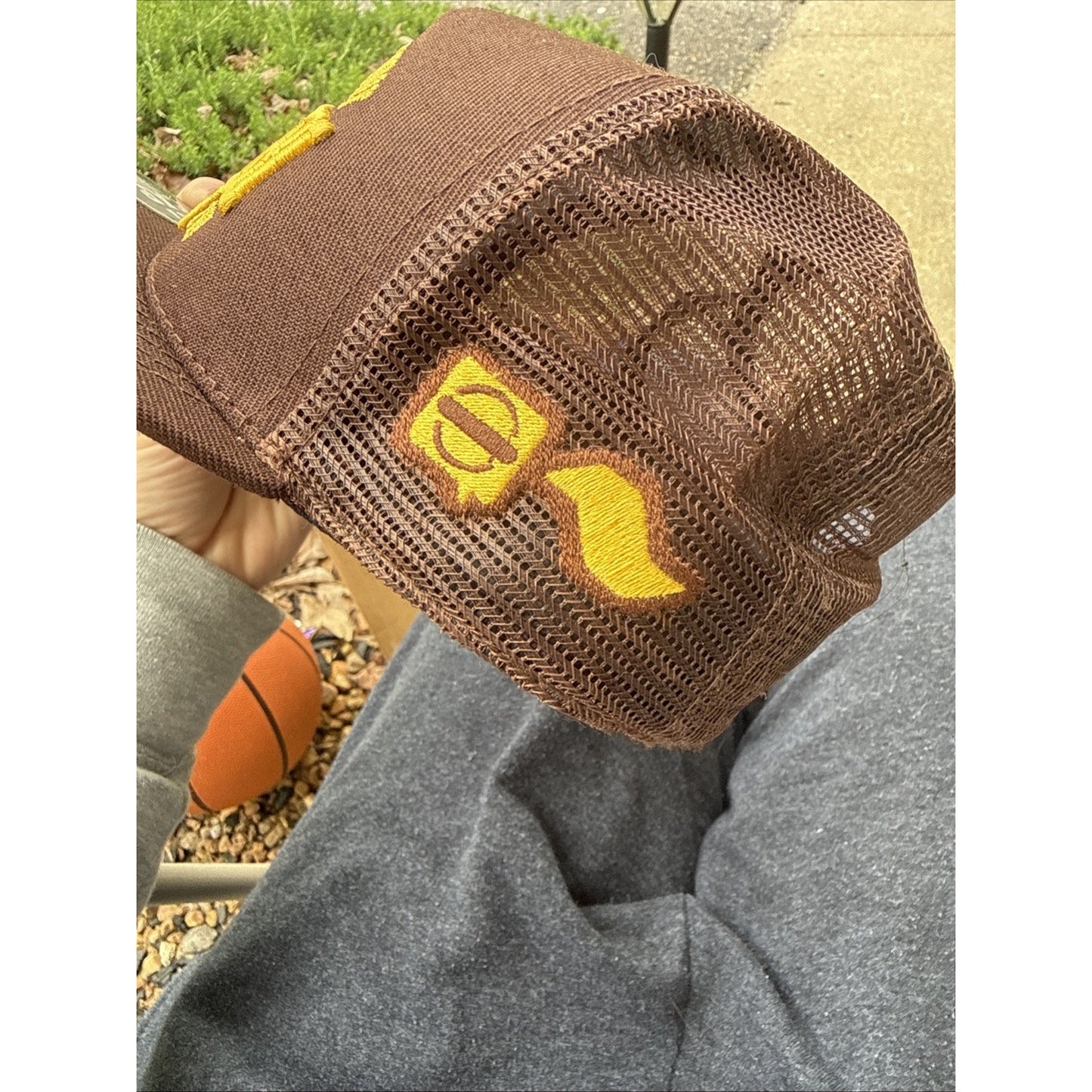 Baseball Cap Brown Embroidery Acrylic Dad Hats for Men & Women 1 Size