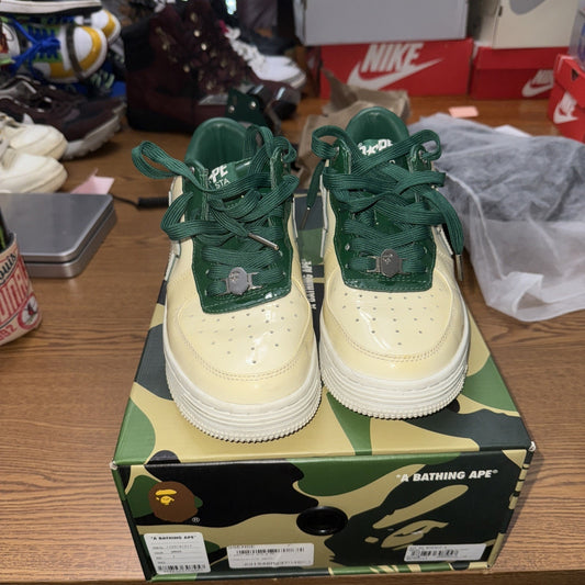 Size 7 A Bathing Ape Bape Green 1j30191017