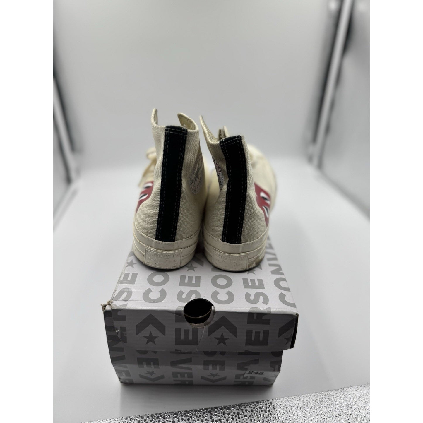 Size 9 - Converse Comme des Garçons Play x Chuck 70 High Milk