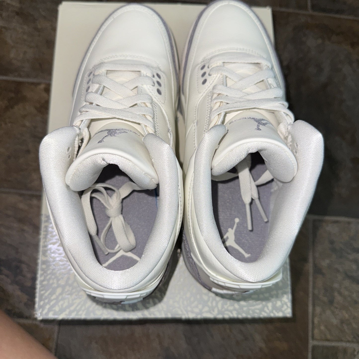 Size 8 CK9246-100 Wmns Air Jordan 3 Retro Sail/cement Gray