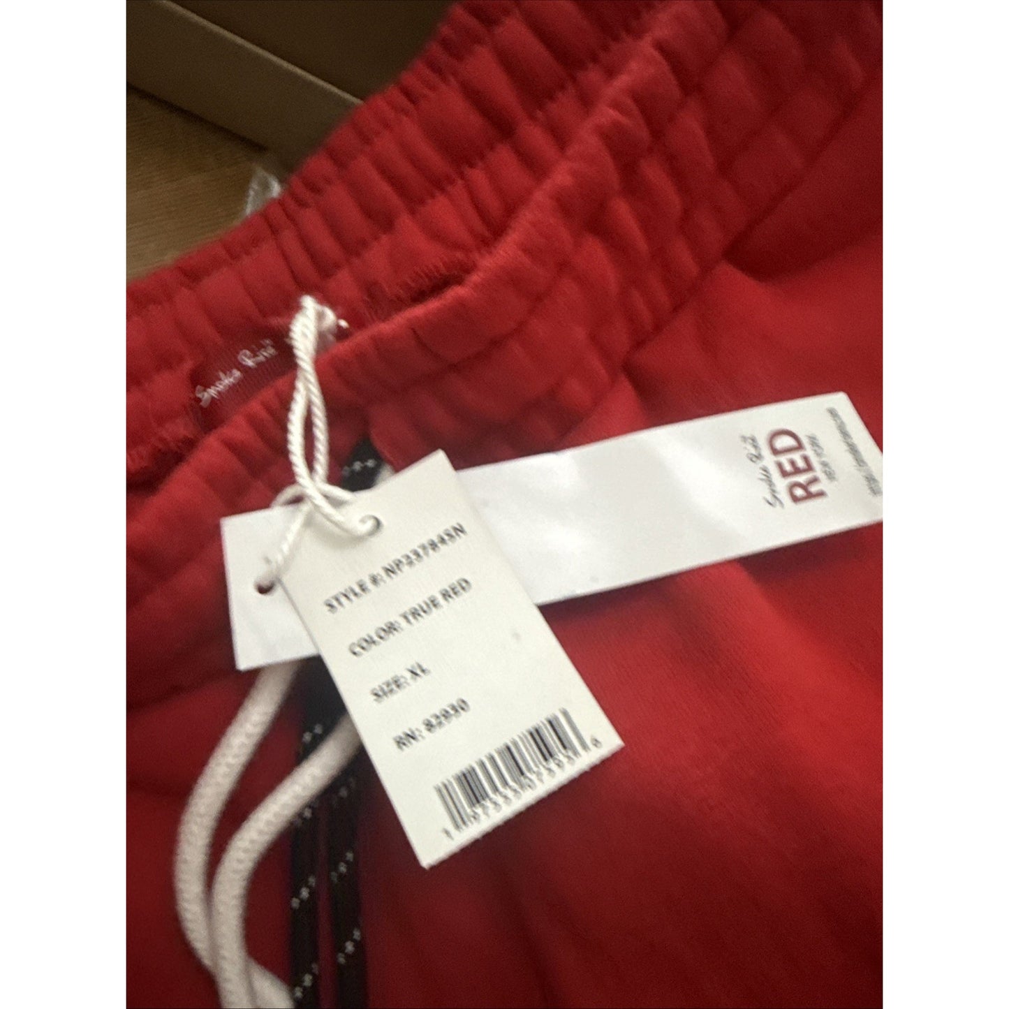Size XL Smoke Rise Red Sweatpants