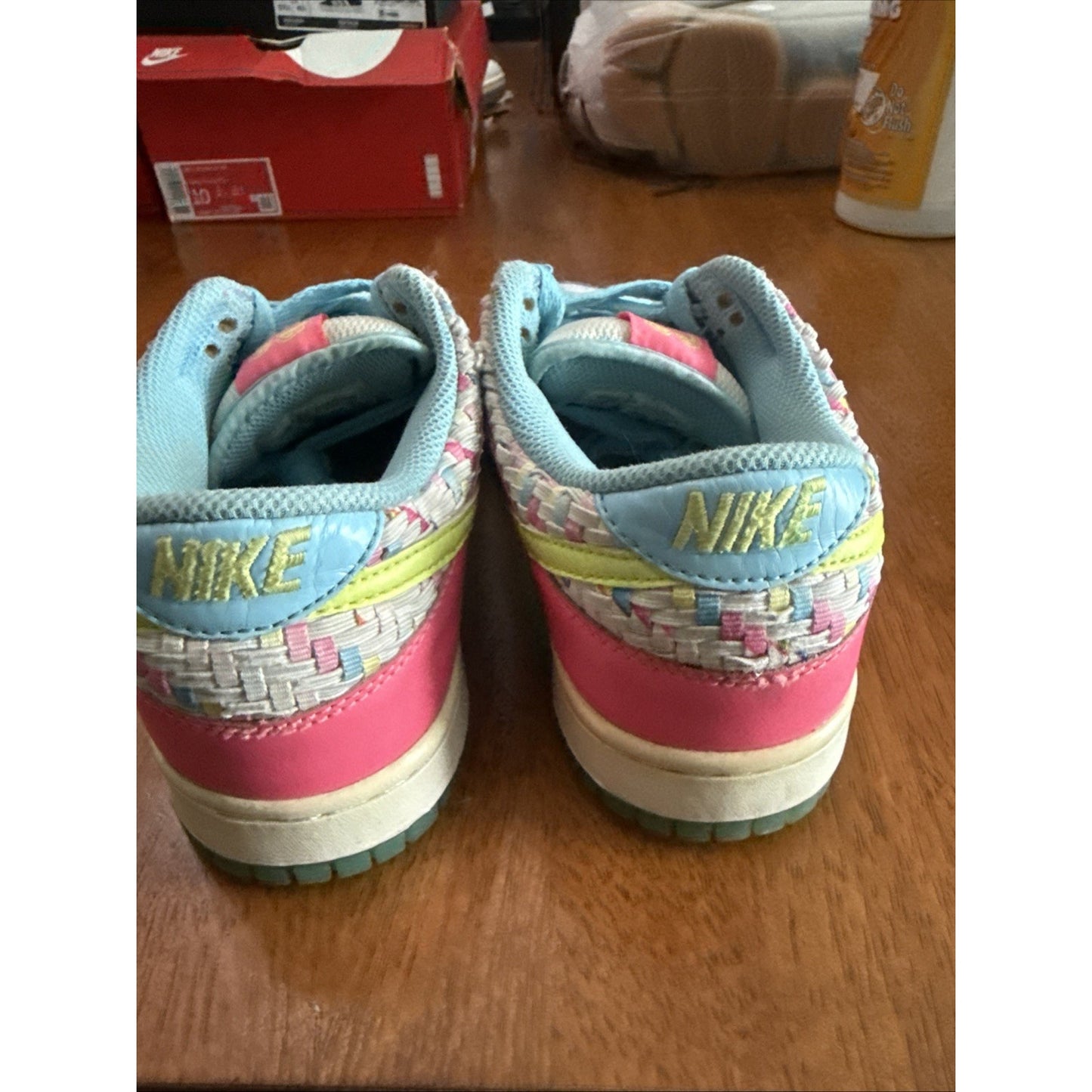 Size 7.5 - Nike Dunk 6.0 Low Woven Neon W BS412