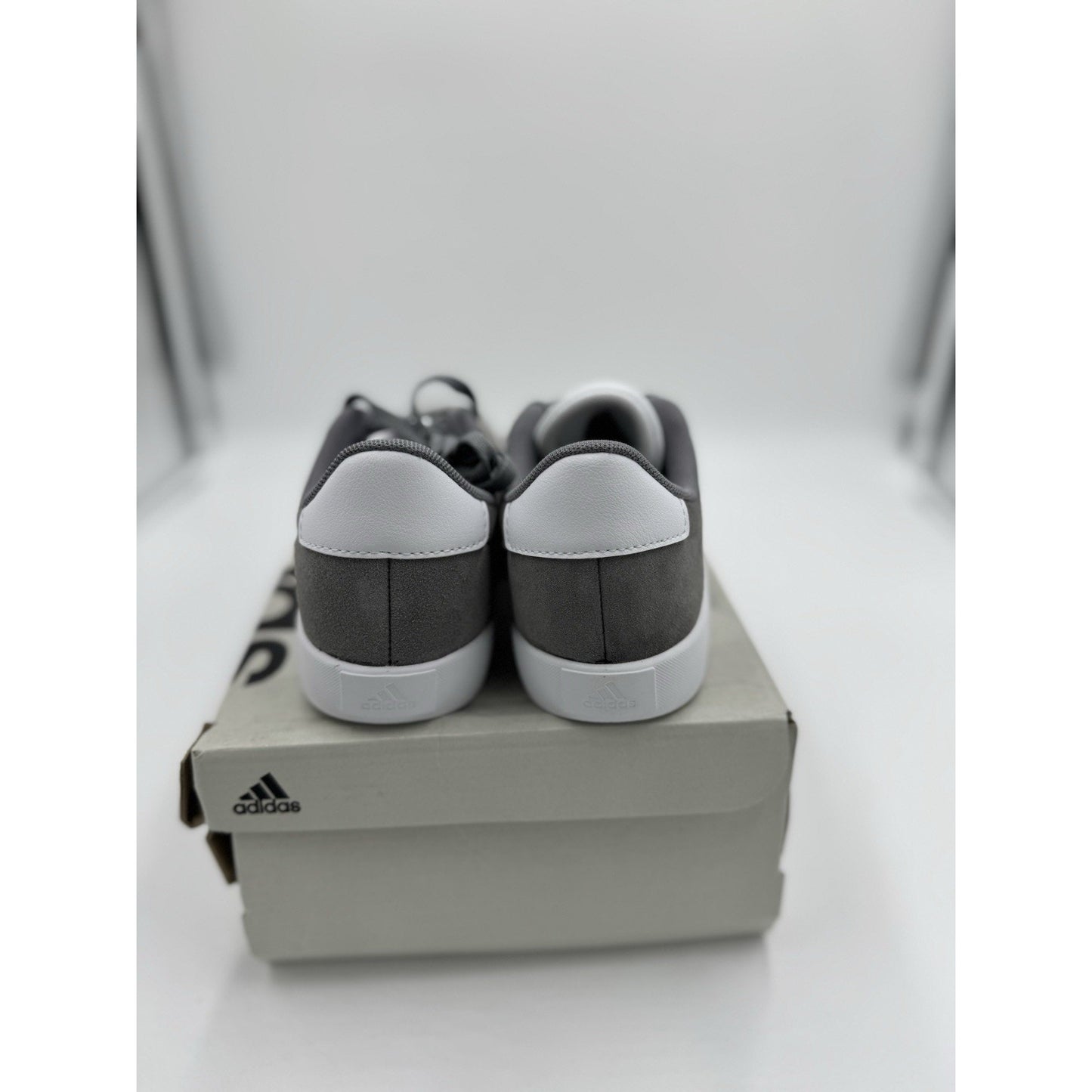 Size 3y Adidas Vl Court 3.0 Grey Cloud White Grey Two (GS) ID6314 bs868