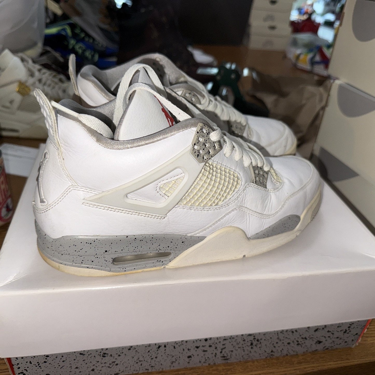 Size 10 - Jordan 4 Retro Mid White Oreo