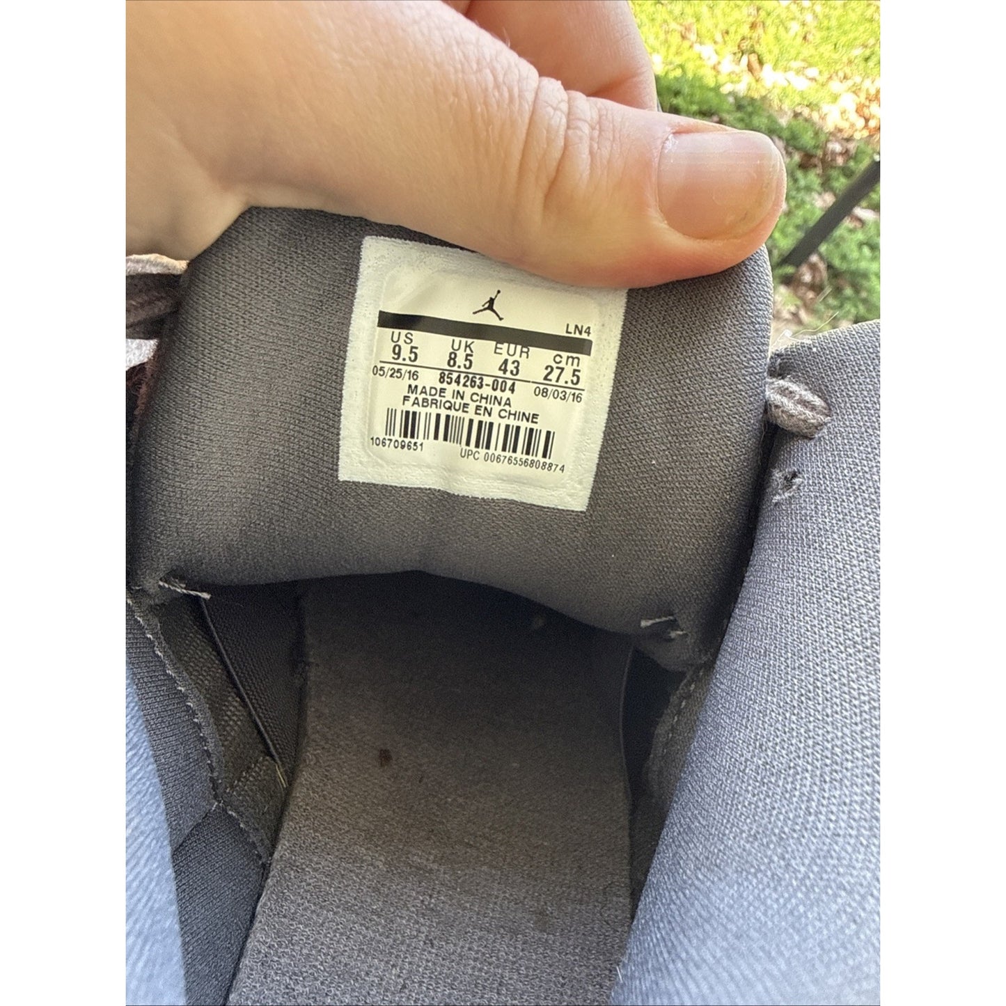 Size 9.5 mens Jordan 3 Retro WOOL
