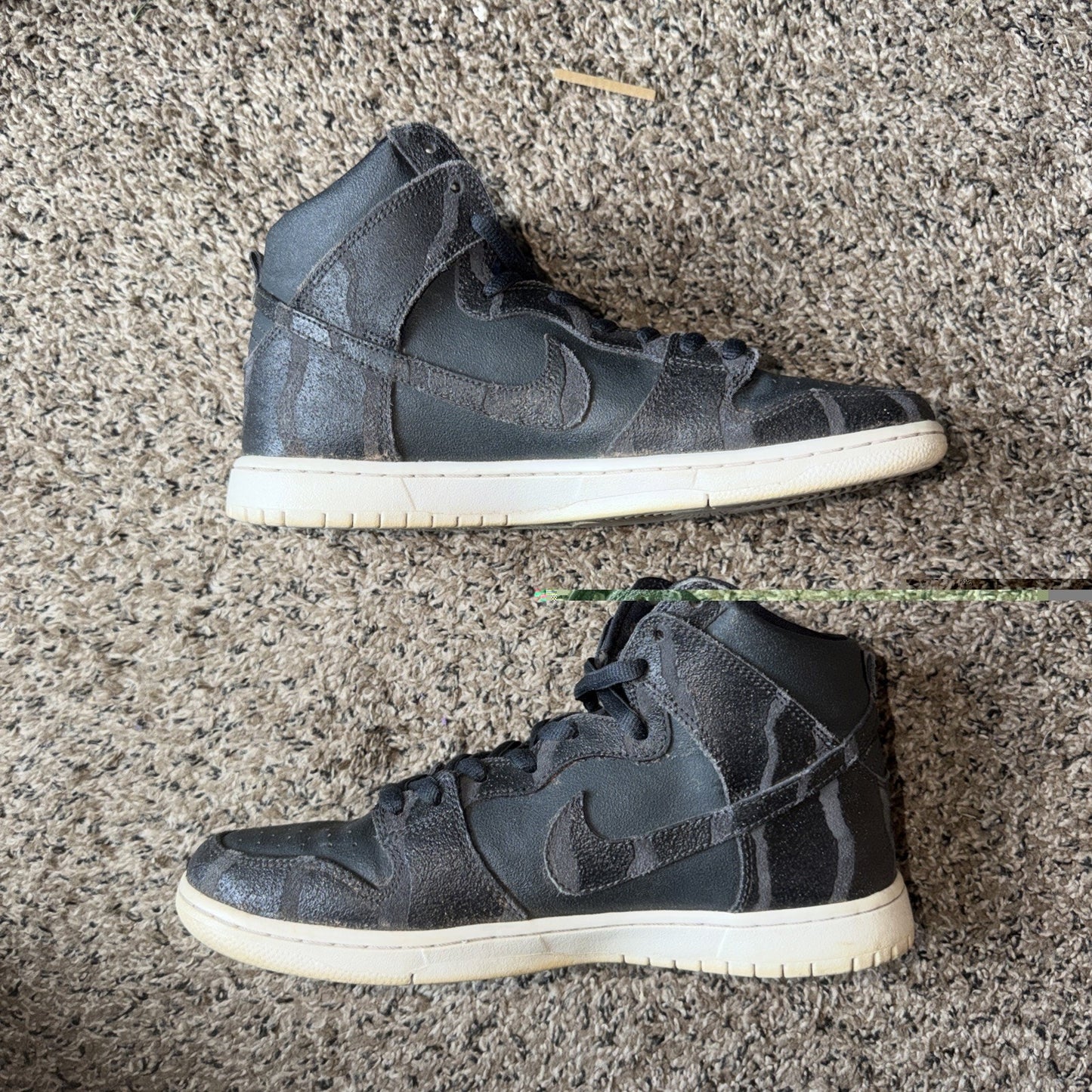 Nike SB Dunk High Pro NBY Griptape Black White Men's 10.5 Sneakers 305050-028