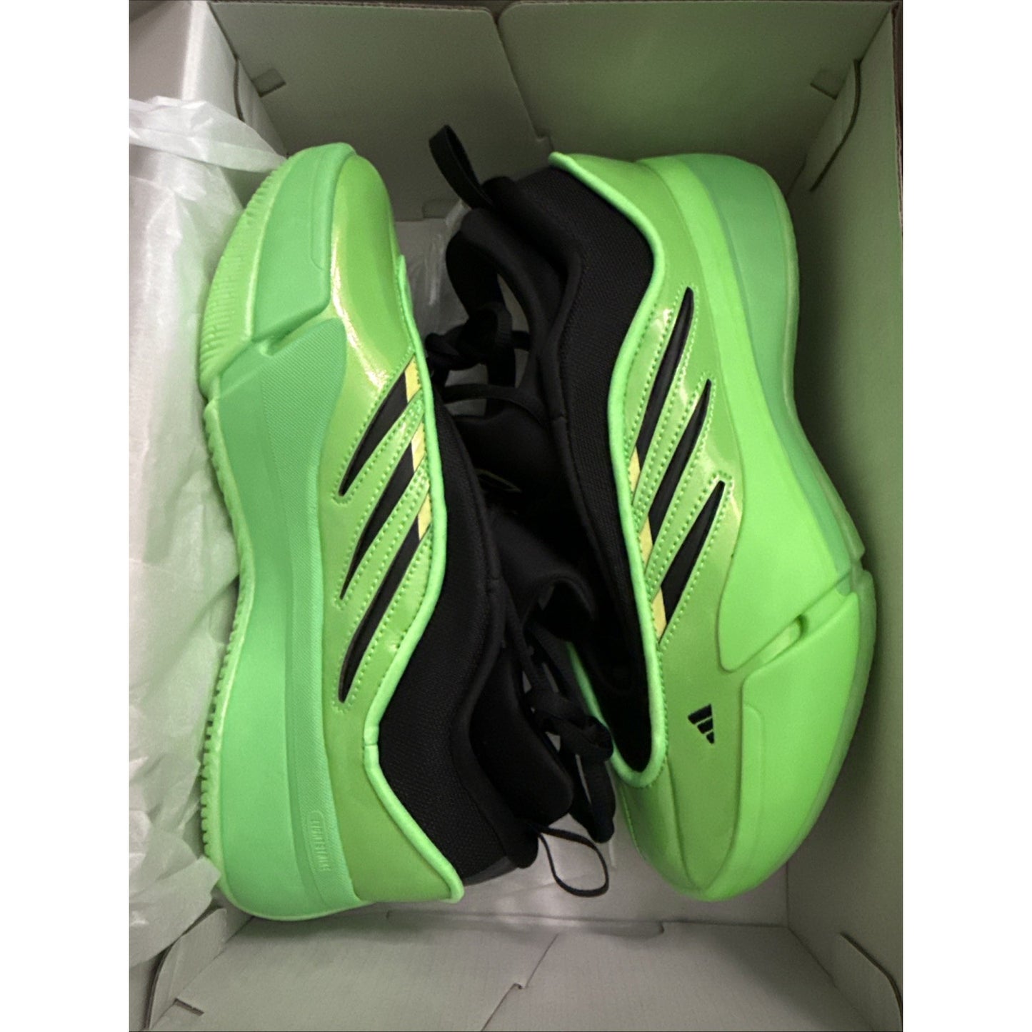 adidas Dame 6.5 Screaming Green/Core Black Men's Sneakers Synthetic JR2508