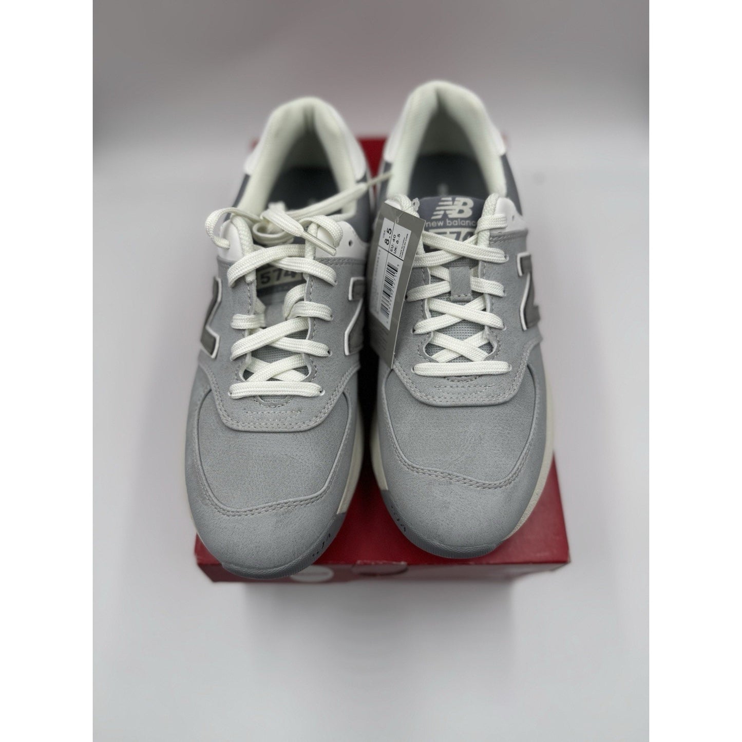 Size 8.5 - New Balance 574 Greens v2 Light Grey W