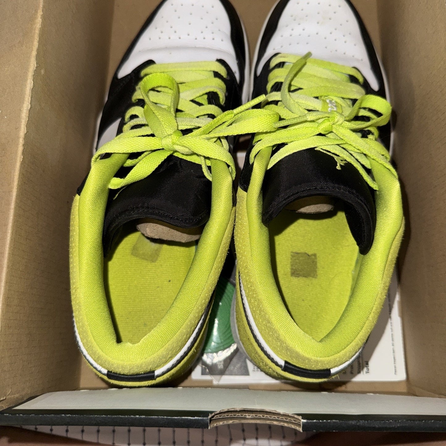 Jordan 1 Low Black Cyber Green Size 12