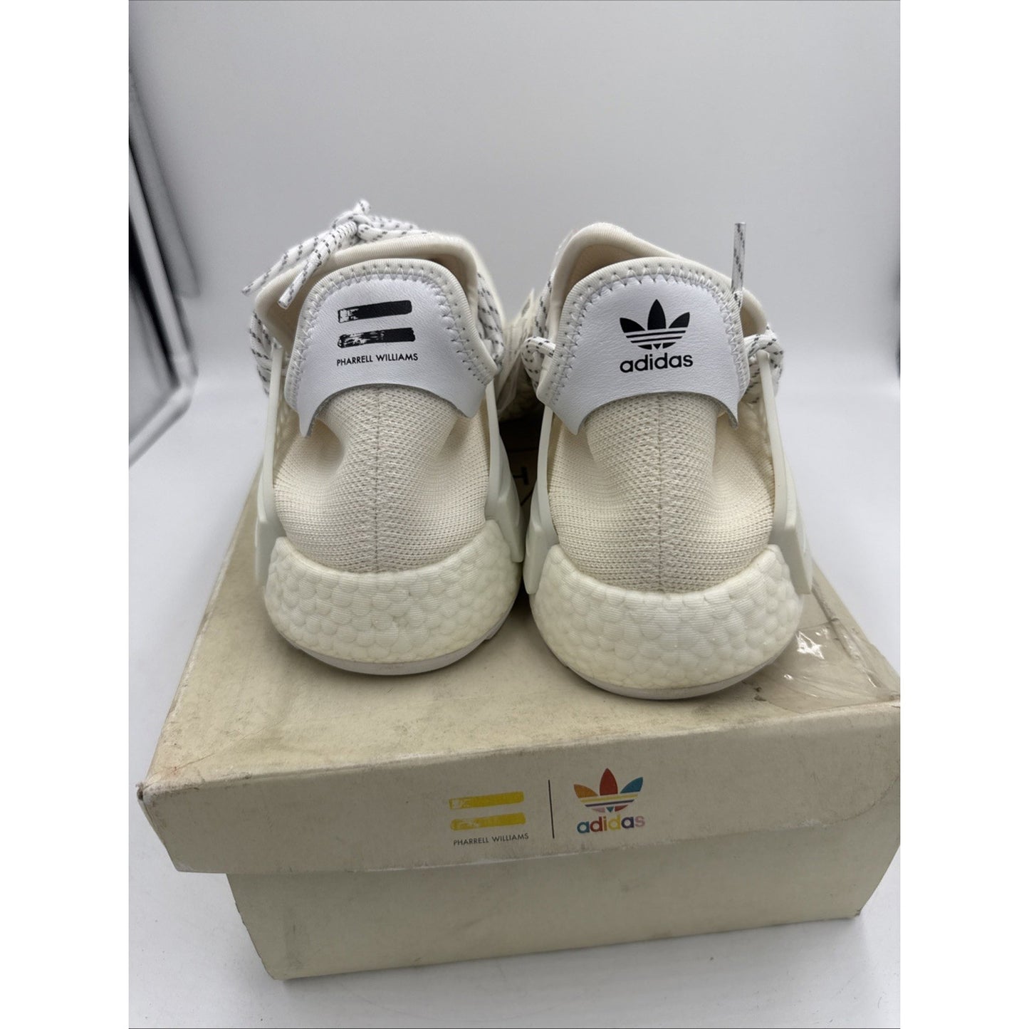Size 10 - adidas Pharrell x NMD Human Race Trail Blank Canvas