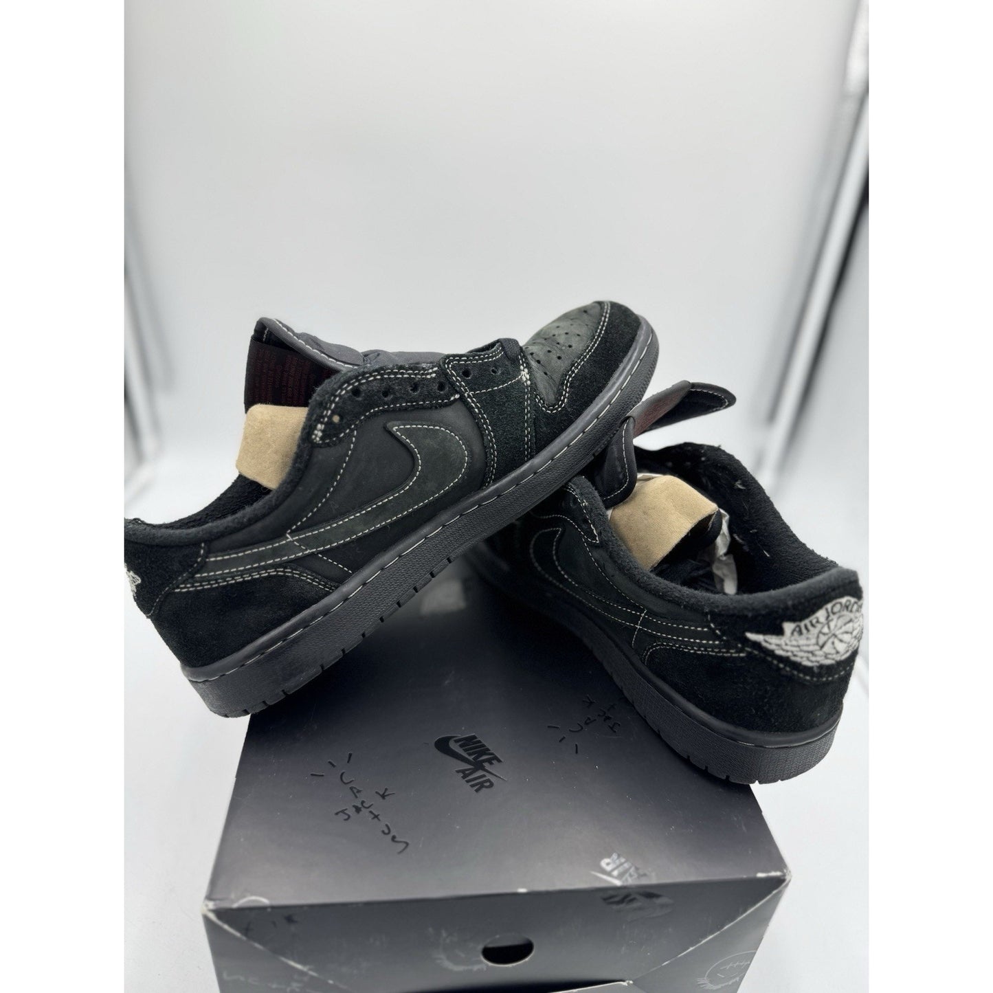 Jordan 1 Retro Low OG SP x Travis Scott Black Phantom - Size 8