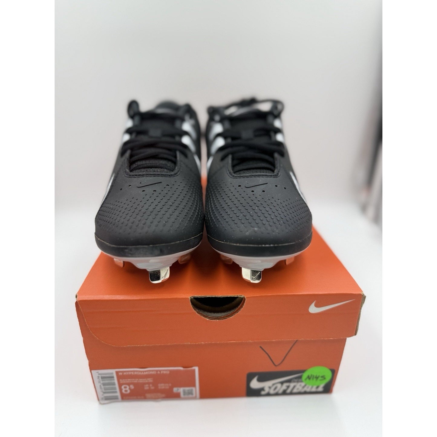 Size 8.5 - Nike Hyperdiamond 4 Pro Black Dark Smoke Grey W