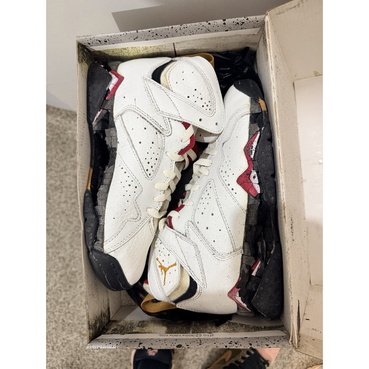 Lot Of 9 Jordan Shoes All Crumbling And With Flaws Needs Sole Swapped.