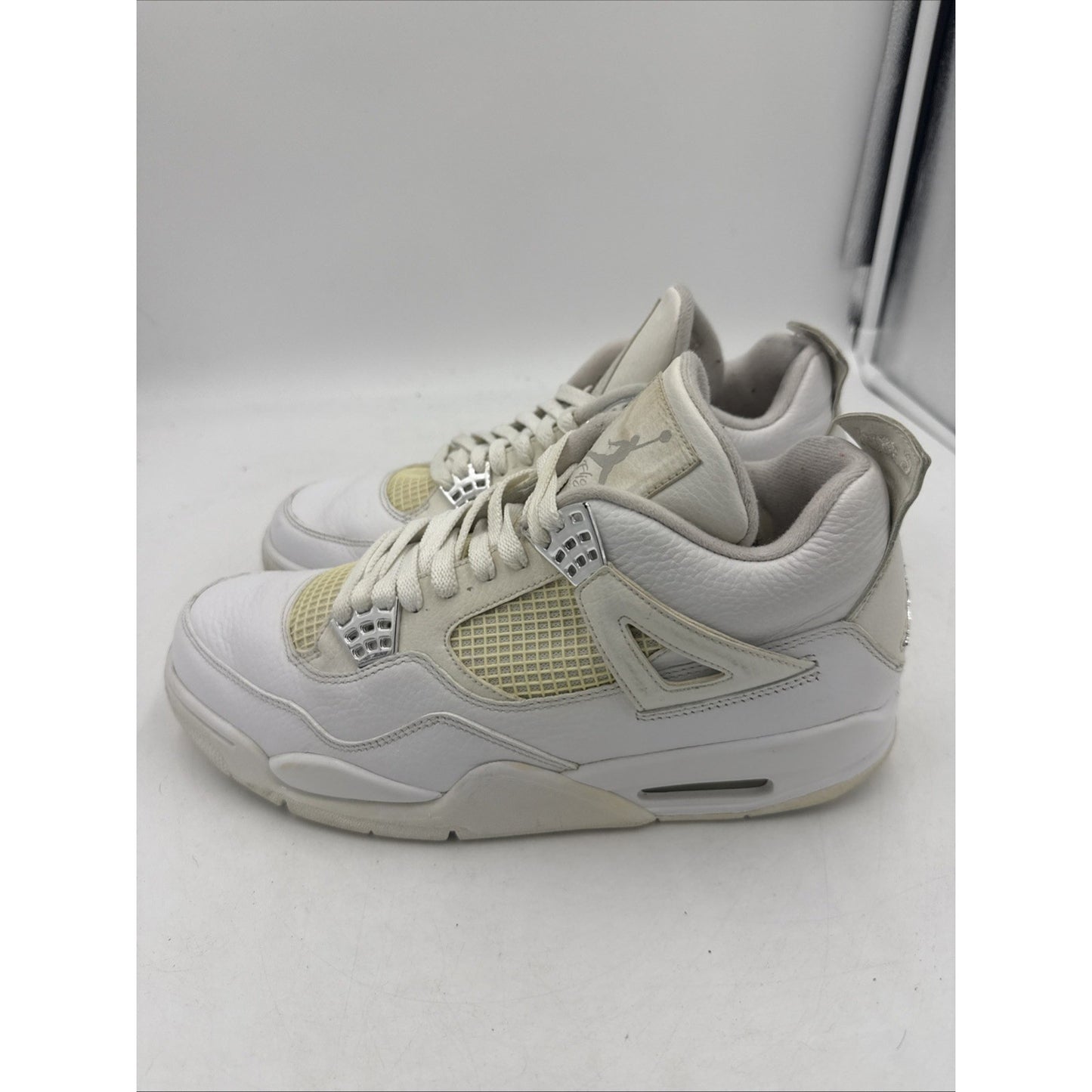 Size 10 - Air Jordan 4 Retro 25th Silver Anniversary
