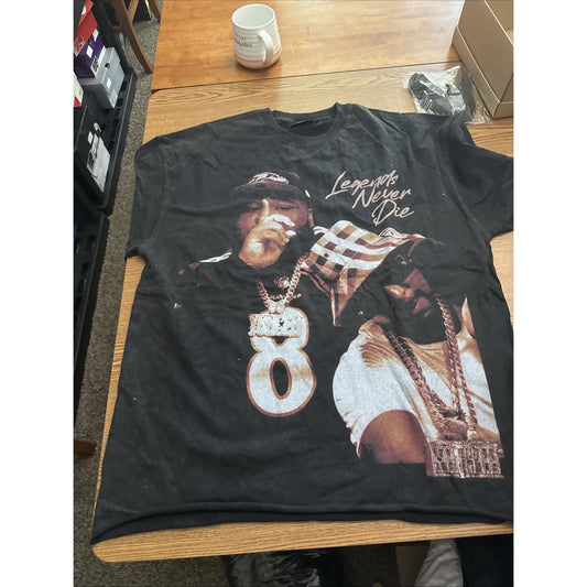 Size Xl Rod Wave Official Merch Legends Never Die Tshirt