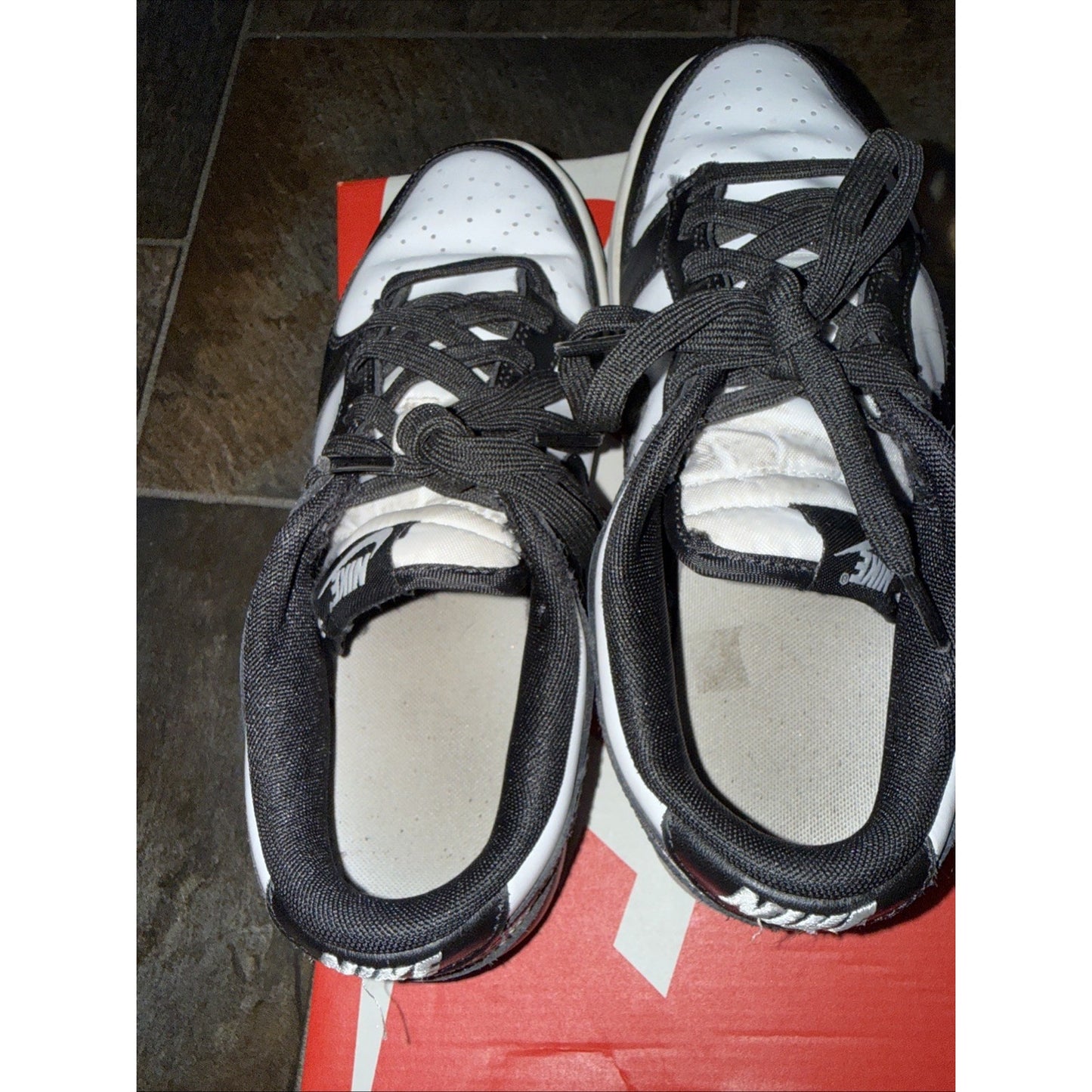 Size 8 - Nike Dunk Low Black White Panda