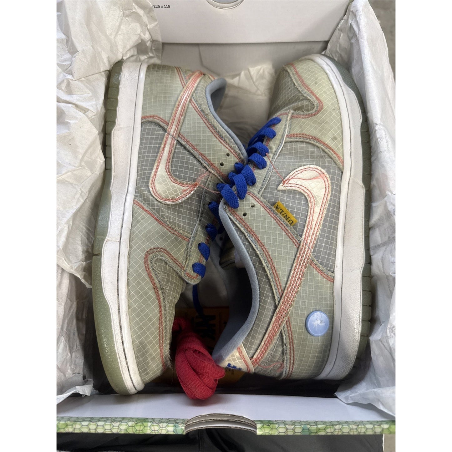 Size 9 - Nike Dunk Low x Union LA Passport Pack - Argon
