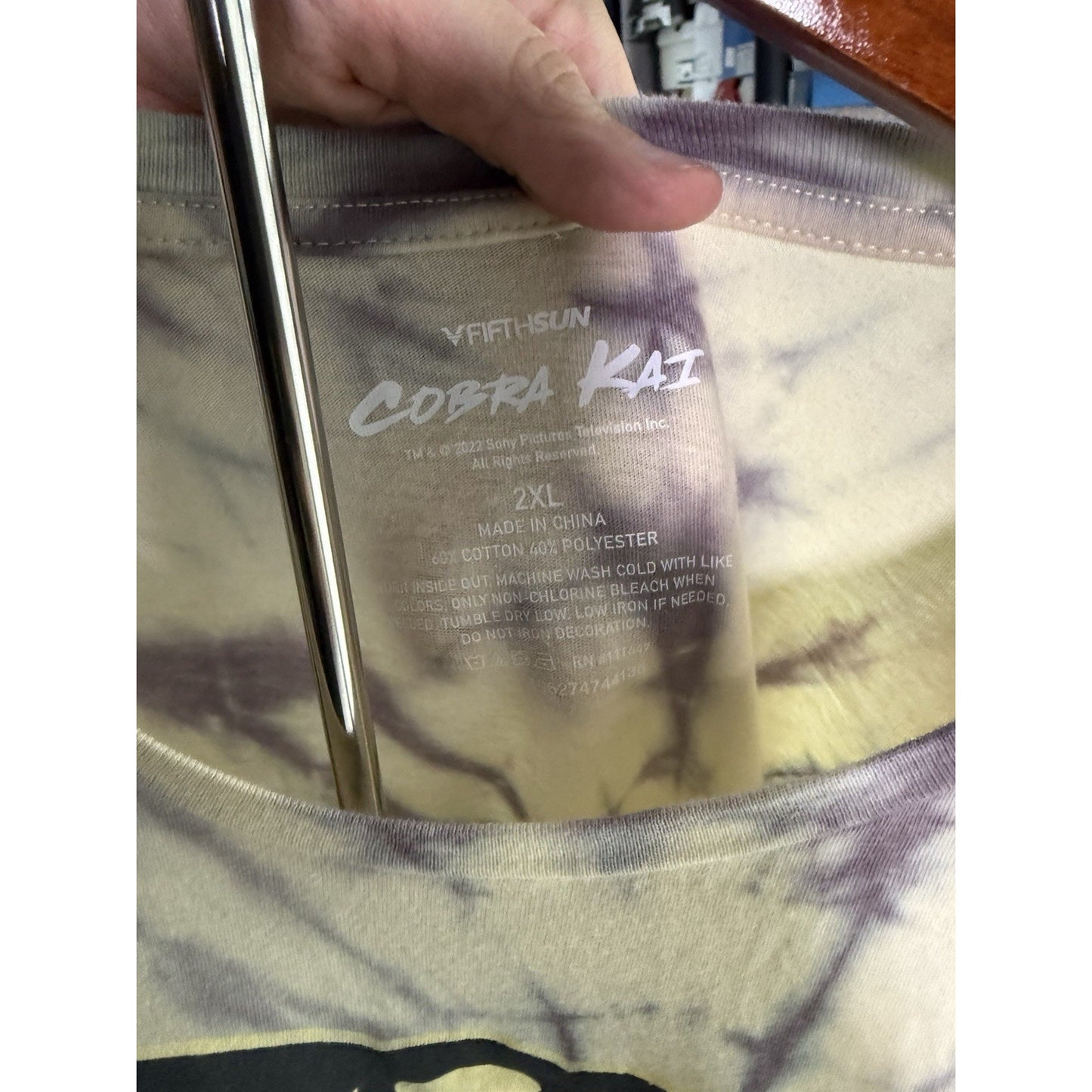Size 2xl Cobra Kai Tie-Dye T-shirt
