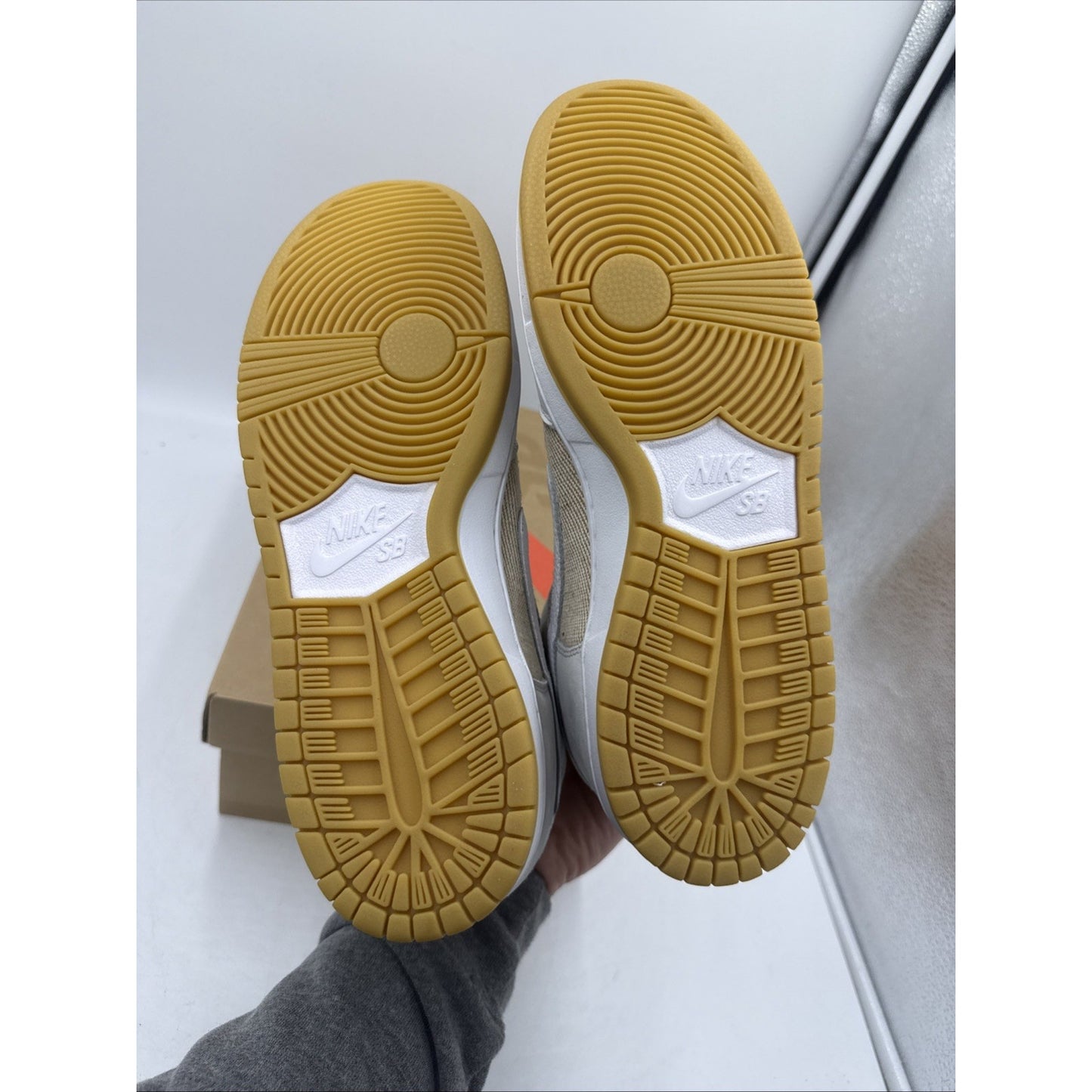 Size 9.5 - Nike Dunk Pro ISO SB High Unbleached Pack - Natural