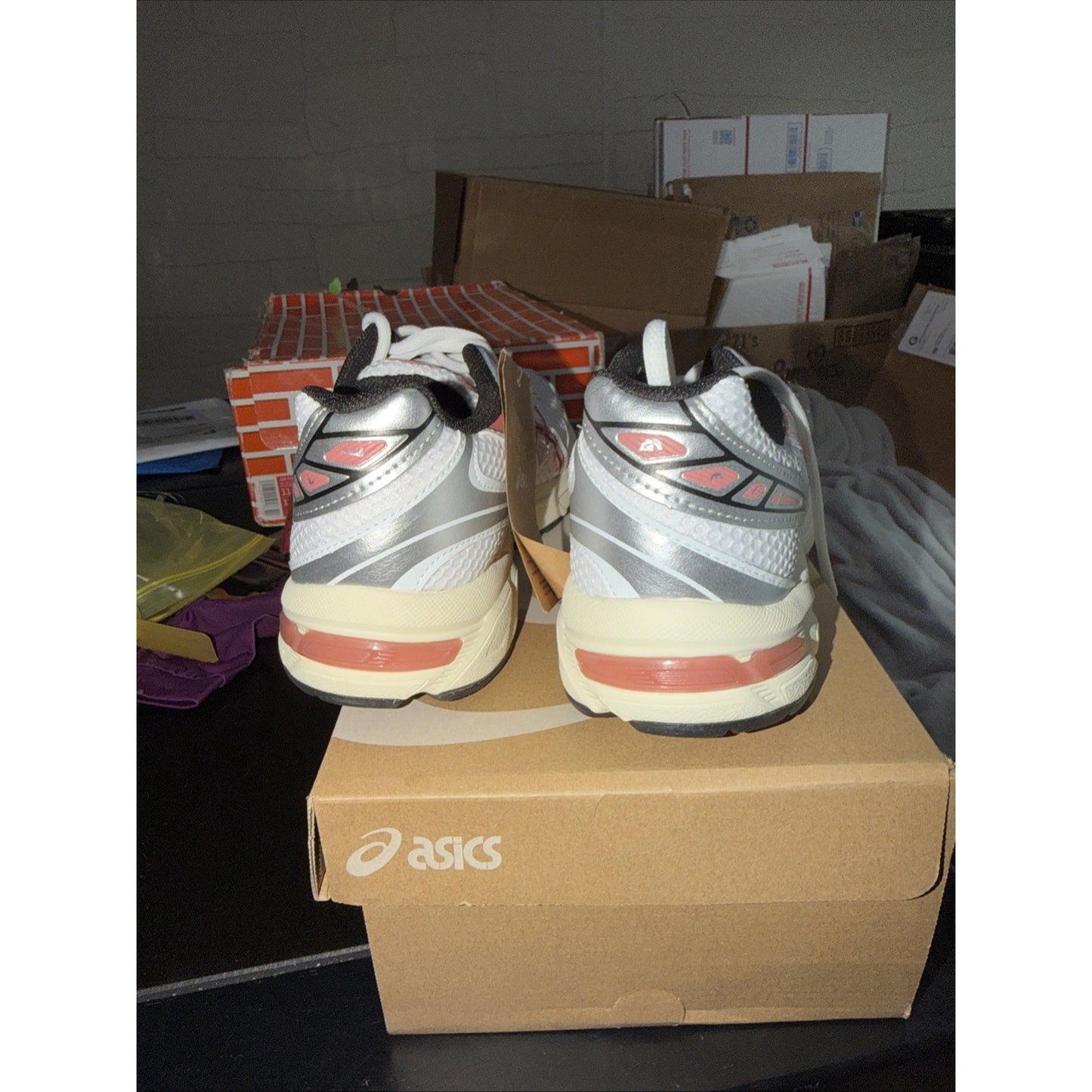Size 6 - ASICS Gel 1130 White Desert Red Women’s 7.5