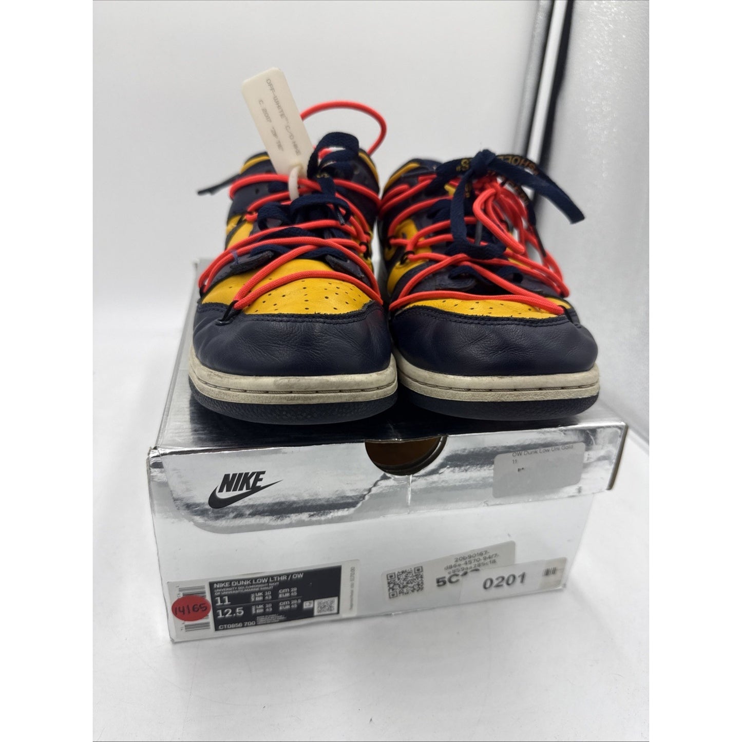 Size 11 - Nike Dunk Low x OFF-WHITE University Gold 2019