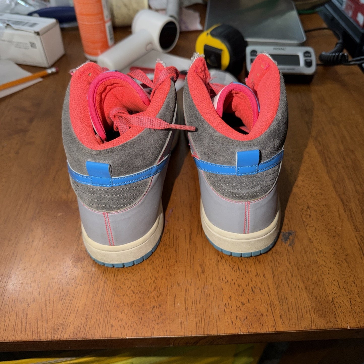 Size 9 - Nike Dunk 6.0 Premium High Grey Sequin W Rare