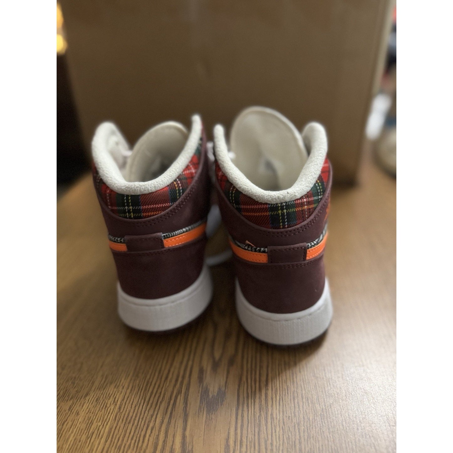 Size 6.5 (GS) - Jordan 1 Mid SE Plaid NBS90