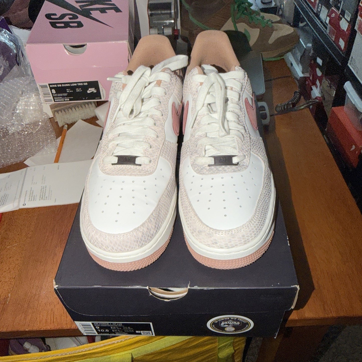Size 9 - Nike Air Force 1 '07 LV8 Snakeskin Pack - Canyon Rust