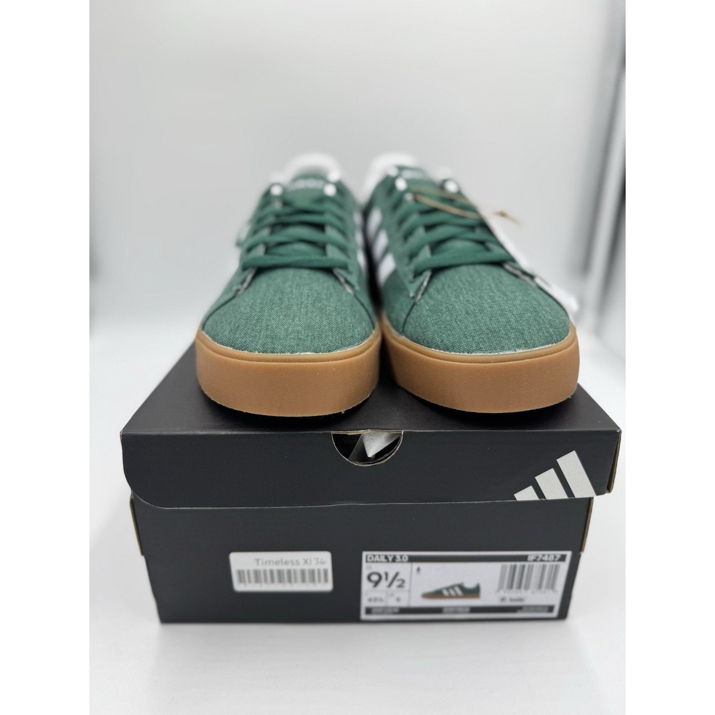 Size 9.5 - adidas Daily 3.0 Collegiate Green Gum