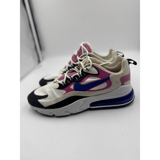 Size 12 - Nike Air Max 270 React White Fuchsia Blue W