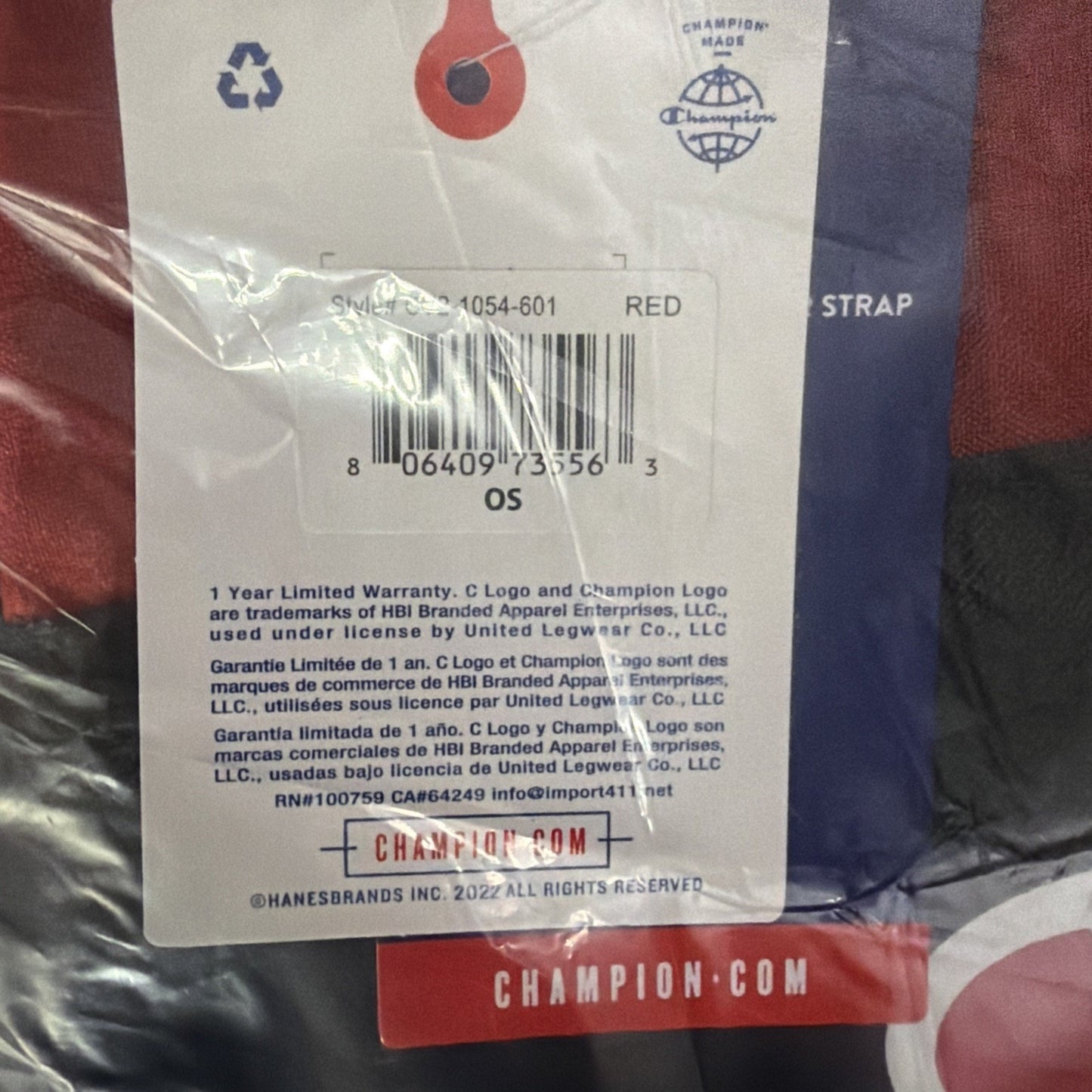 Champion Duffle Bag Red