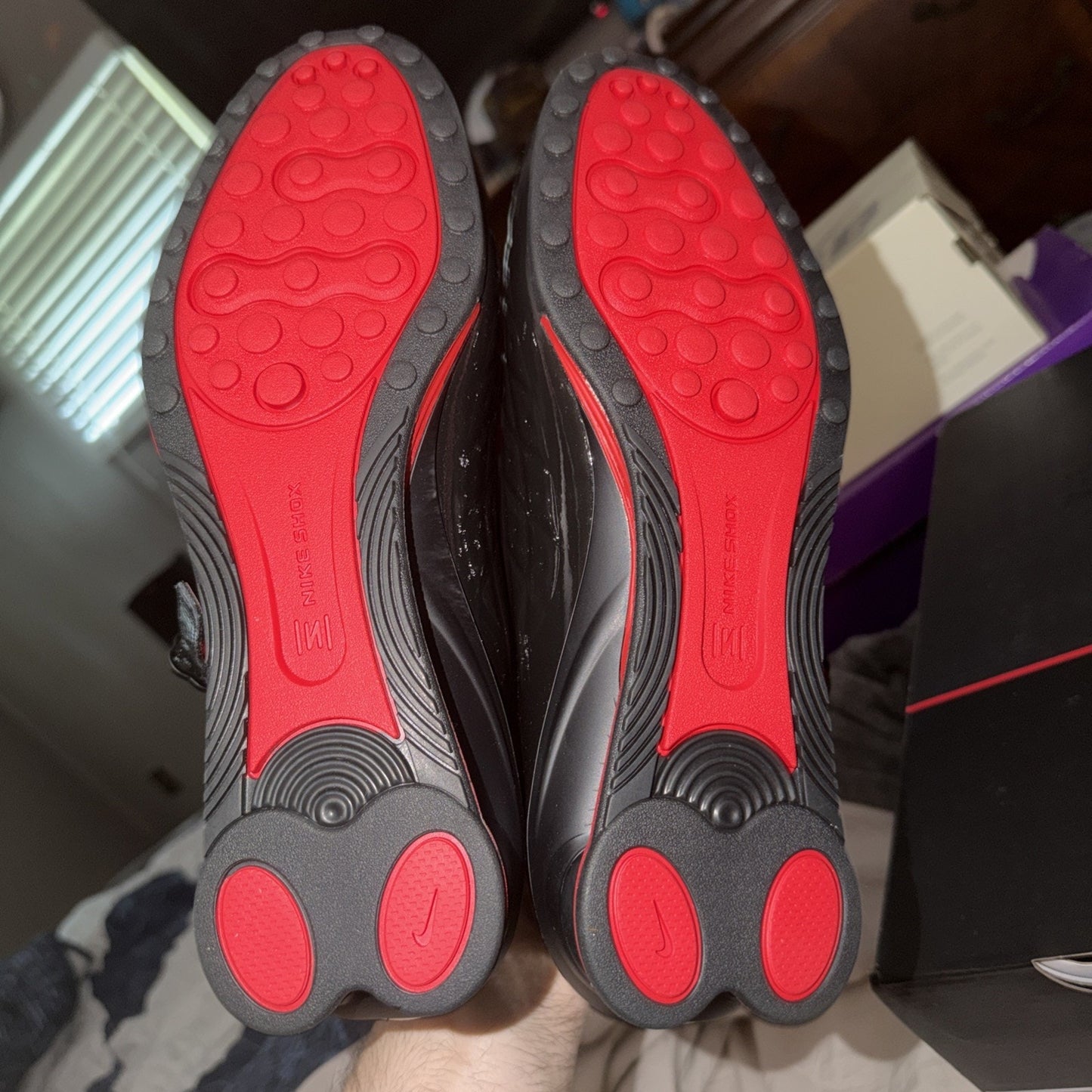 Size 12 - LABELHOOD x Nike Shox Z Calistra Black University Red W