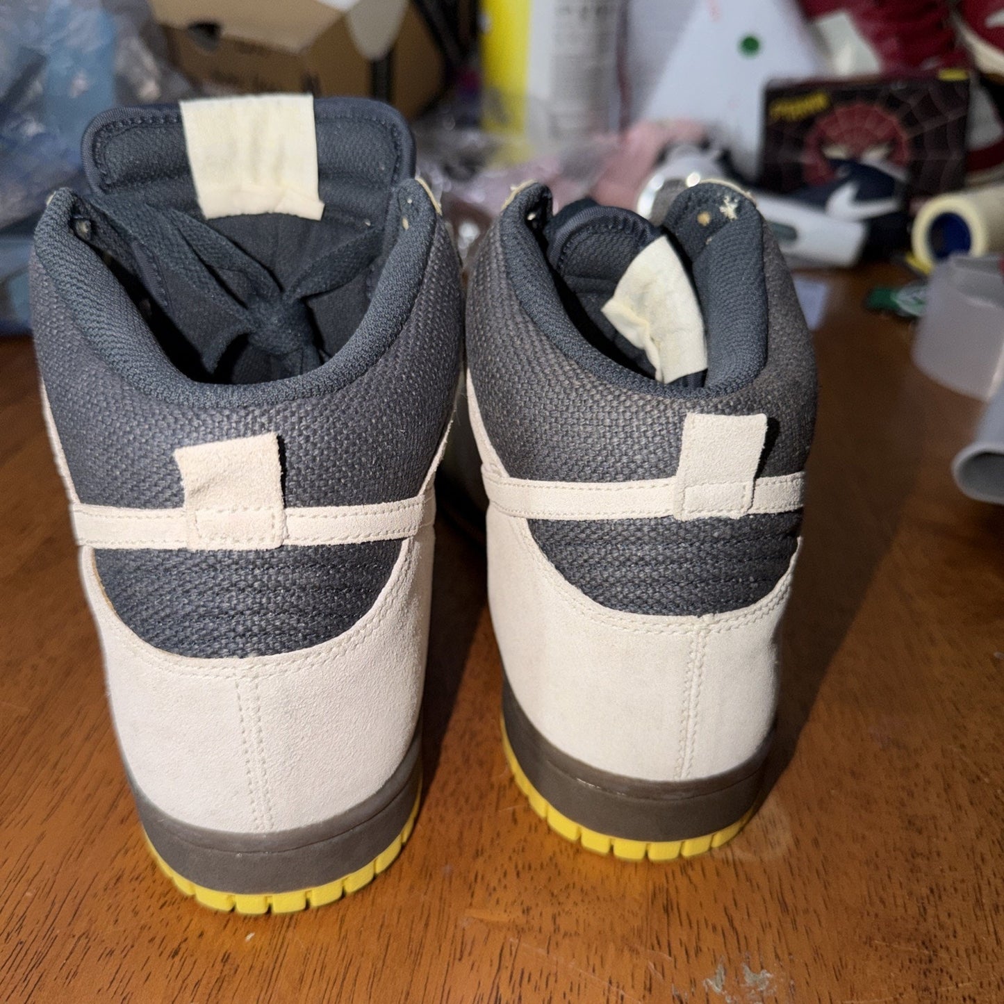 Size 9.5 - Nike Dunk High Brown W 2008 Rare
